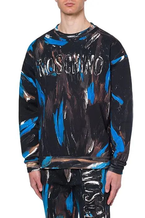Moschino o1y0225 Logo Crewneck Sweatshirt in Multicolor Size US S / EU 44-46 / 1 - 3 Thumbnail