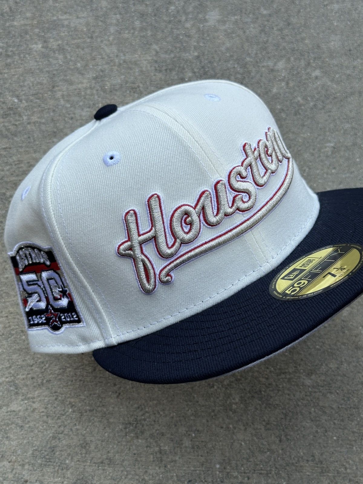 Houston Astros RMDCC Rockets NBA Crossover Fitted Hat 7 1/4