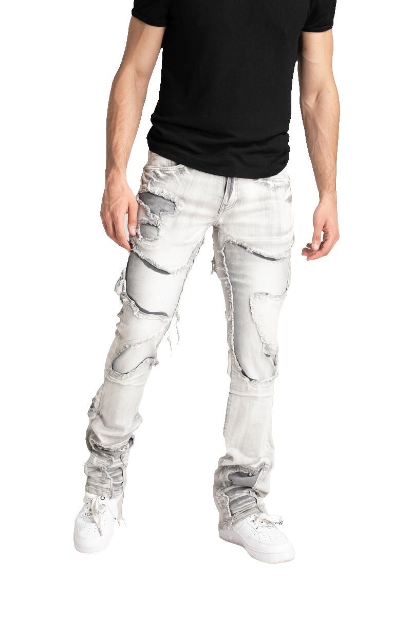 Designer Taker Continuous R&R Stacked Denim “Ice Gray” Size US 32 / EU 48 - 1 Thumbnail