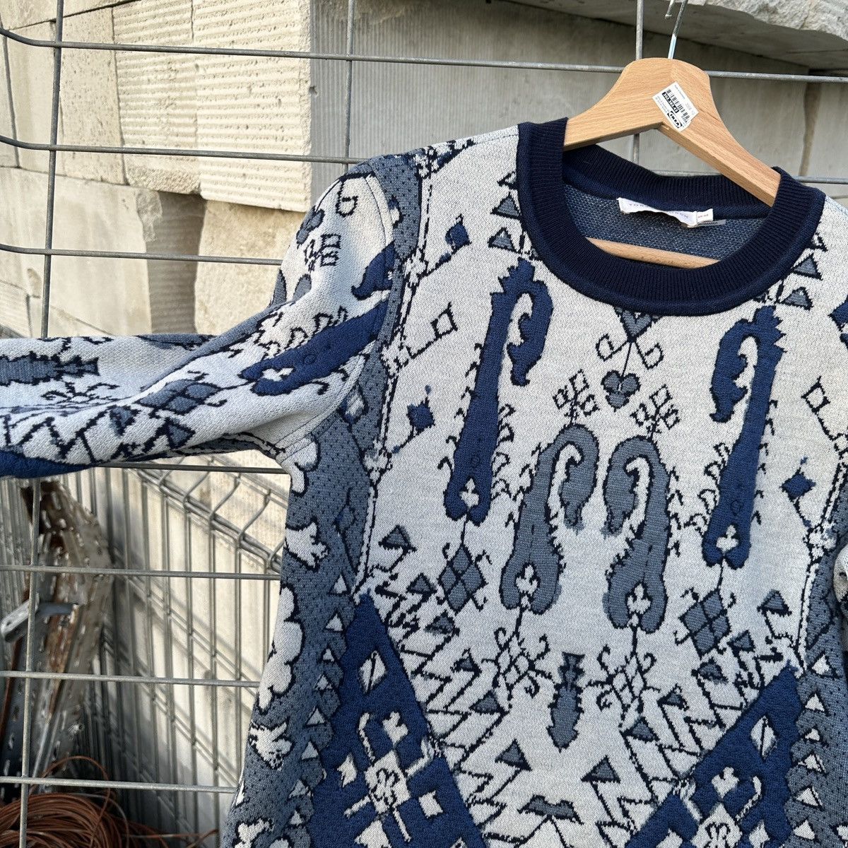 Tory Burch Tory Burch Tapestry Jacquard Sweater Knitwear M Damask Wool Size M / US 6-8 / IT 42-44 - 6 Thumbnail