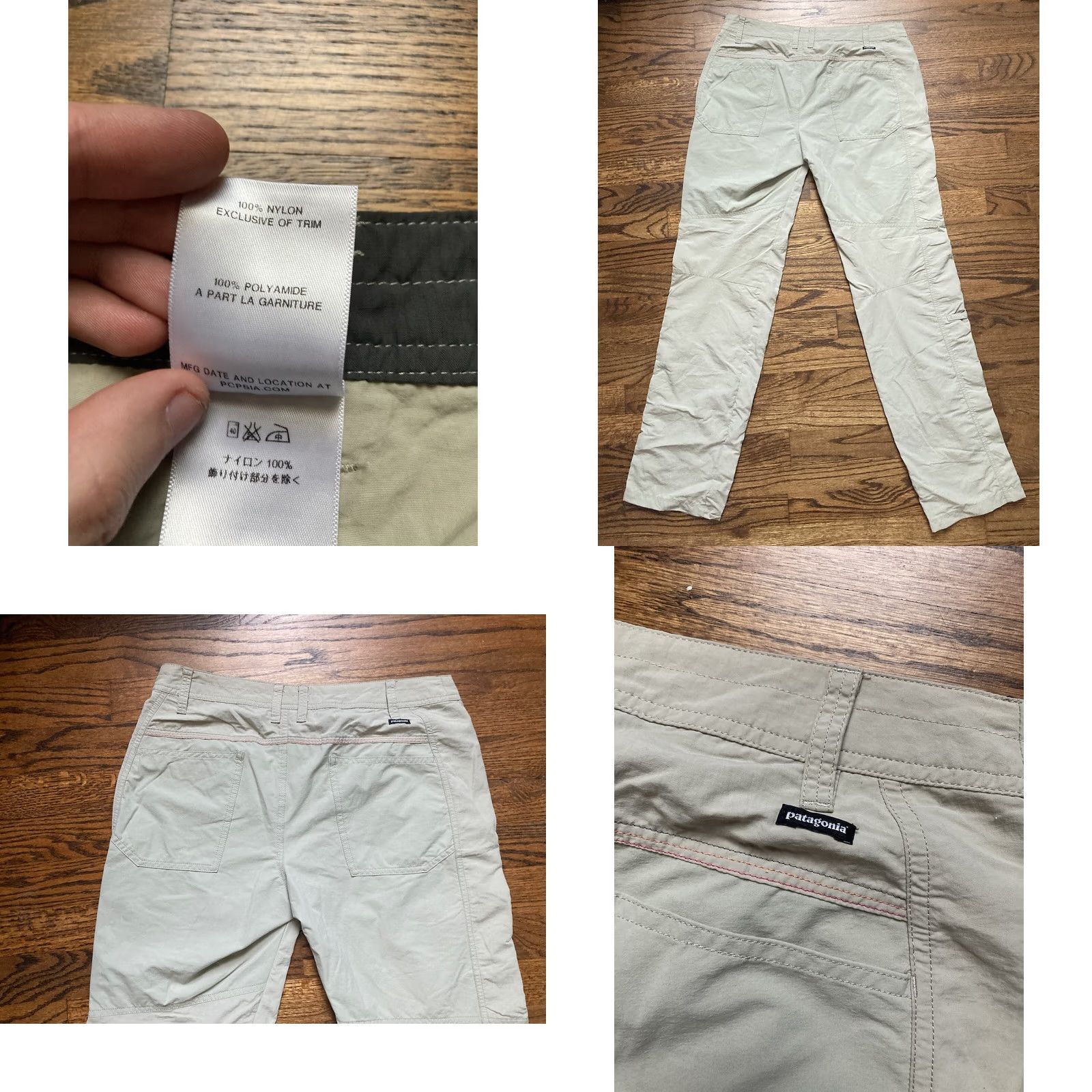 Patagonia Patagonia Away From Home Pants Womens Sz 6 Travel Nylon Lightweight Roll up Size 28" / US 6 / IT 42 - 8 Thumbnail