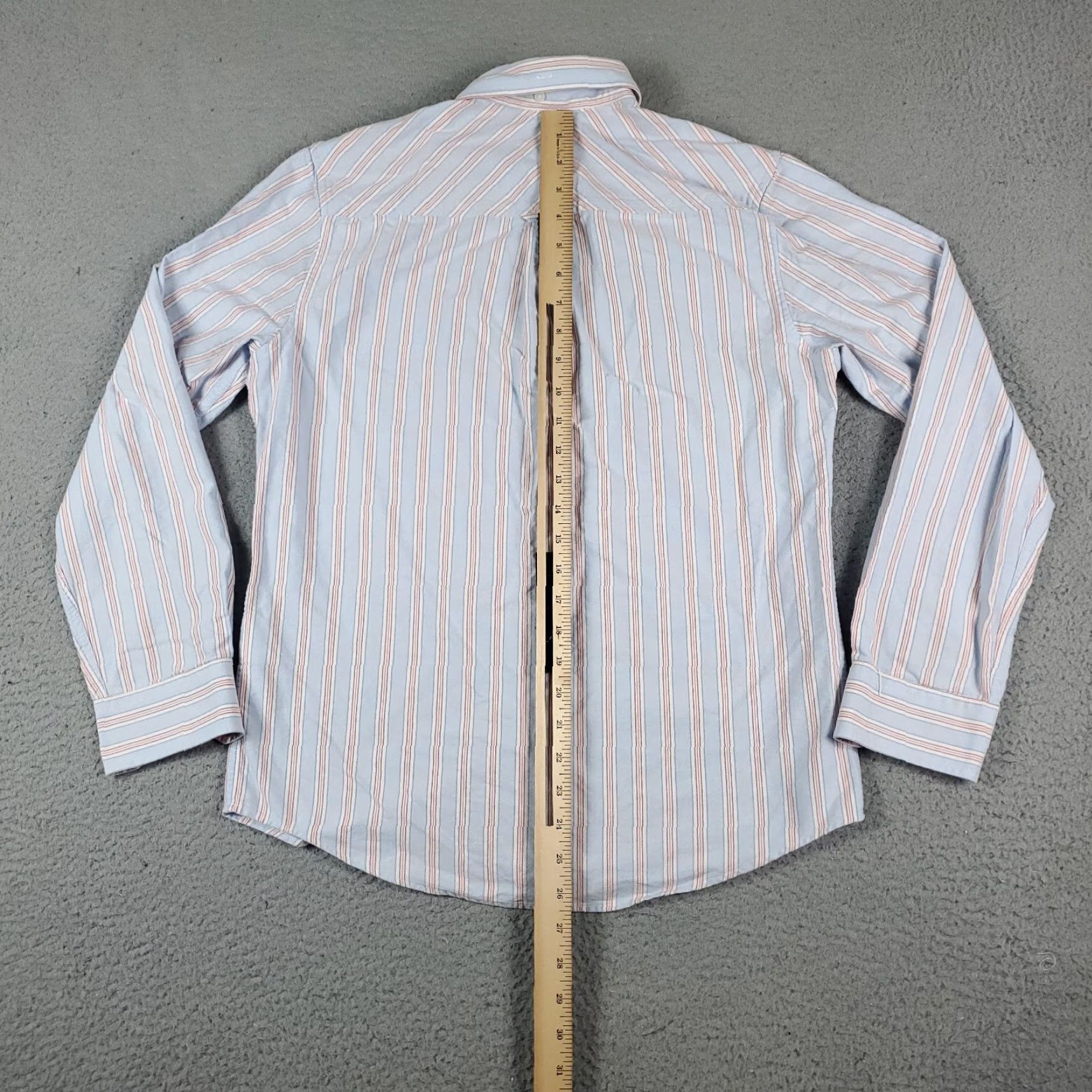 Ben Sherman Ben Sherman Blue Striped Button-Up Shirt Small Mens Long Sleeve Regular Fit Woven Cotton Size US S / EU 44-46 / 1 - 4 Thumbnail