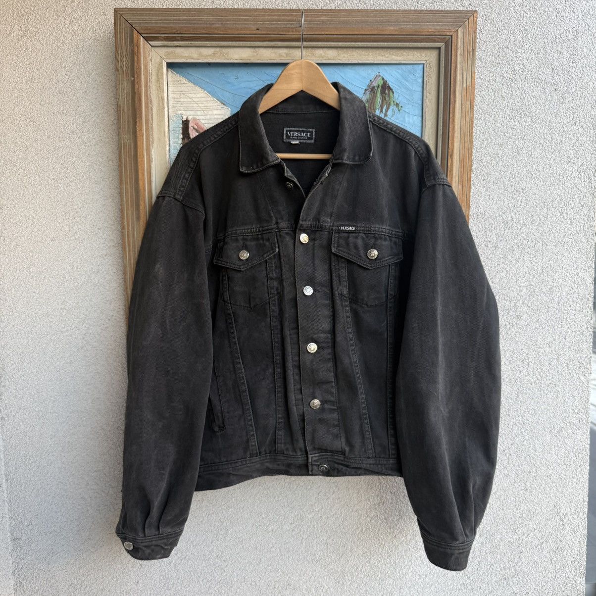 Versace Jeans Jacket Trucker Vintage 90s Denim Rare Bombers