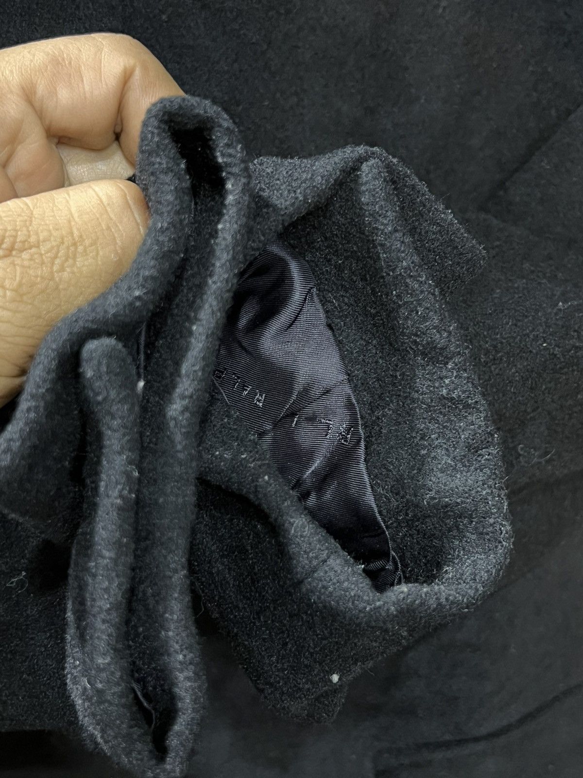 Ralph Lauren Ralph RL Lauren Classic long Jacket wool linen black Size ONE SIZE - 9 Thumbnail