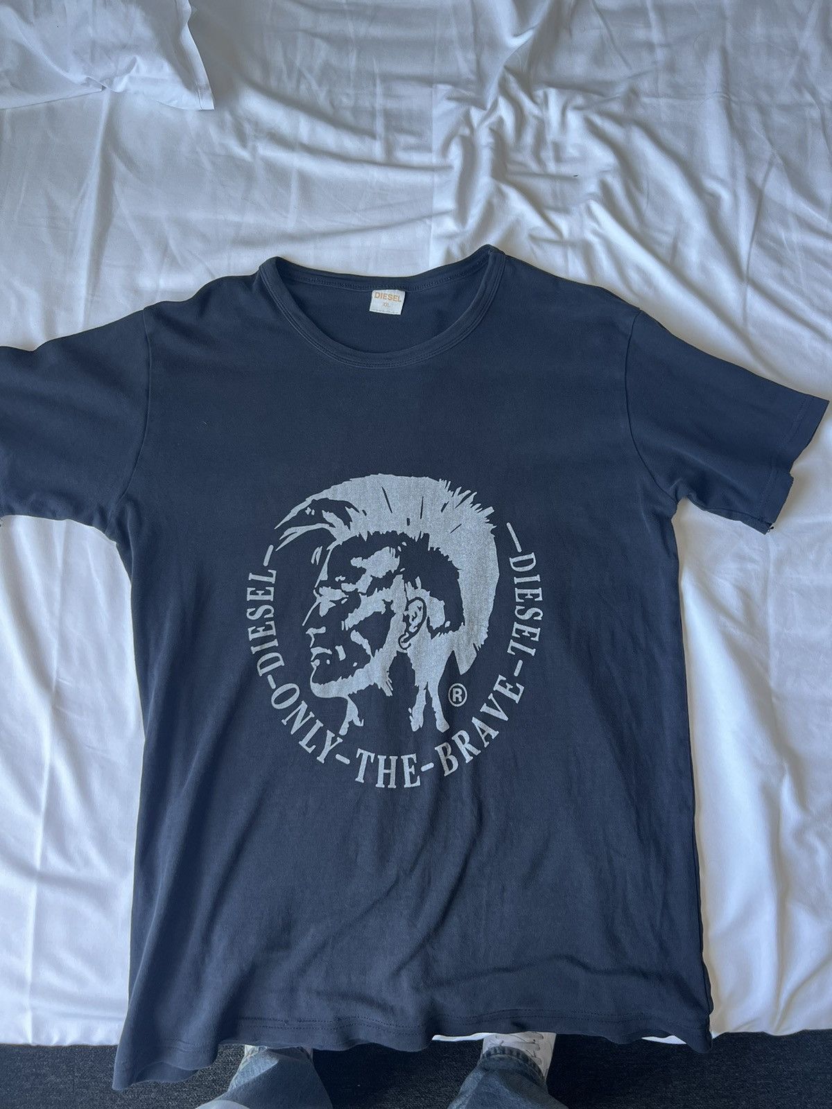 Japanese Brand Print Diesel T-Shirt only the brave Size US XXL / EU 58 / 5 - 3 Thumbnail