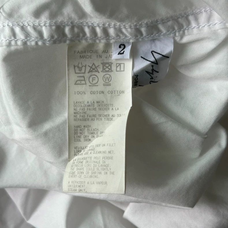 Yohji Yamamoto Yohji Yamamoto Yohji Yamamoto White Asymmetrical Pocket Sh Size US M / EU 48-50 / 2 - 5 Thumbnail