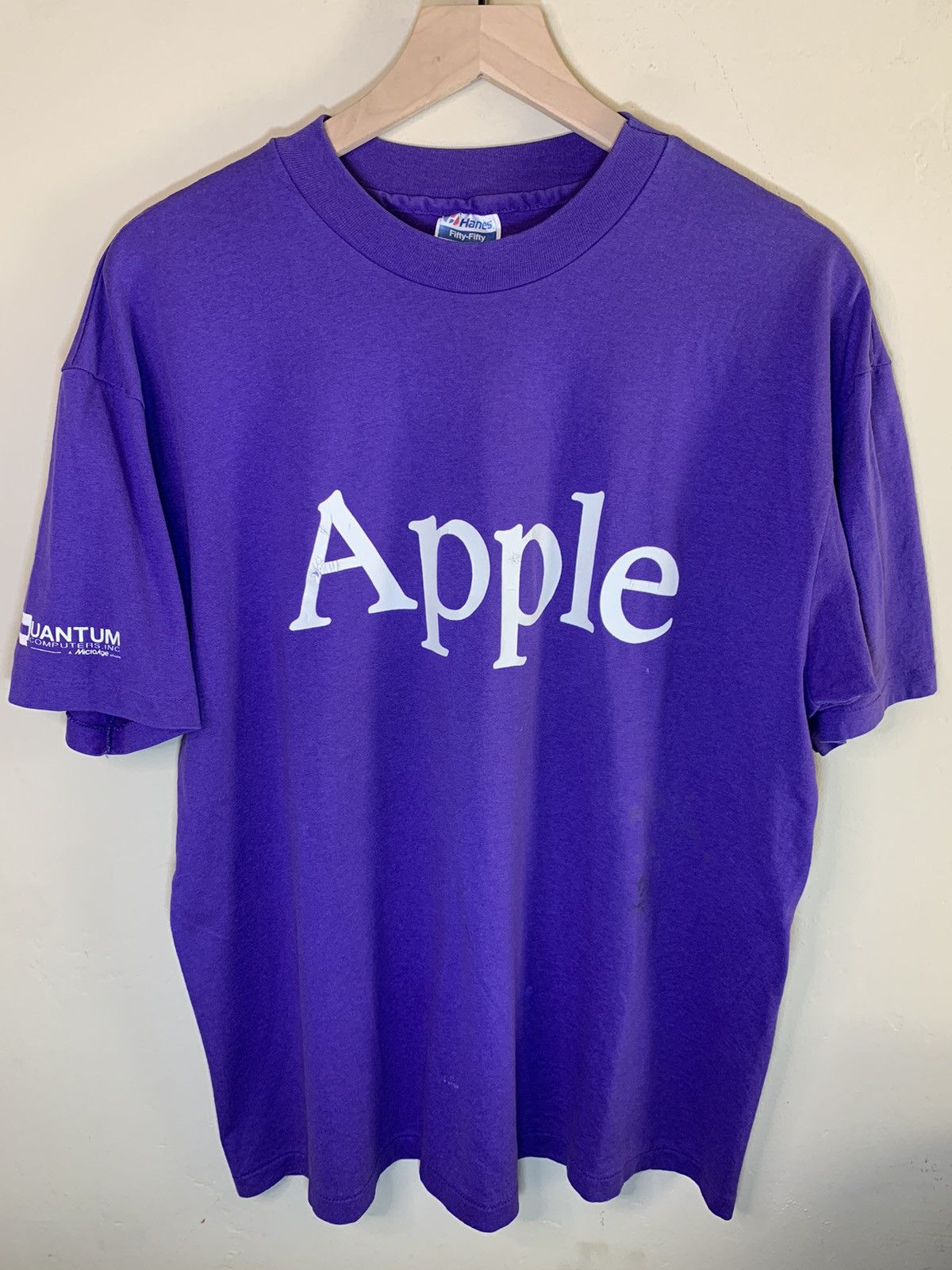 Apple × Vintage *RARE* Vintage 1980s Apple Quantum Computers Macintosh Shirt Size US L / EU 52-54 / 3 - 1 Thumbnail
