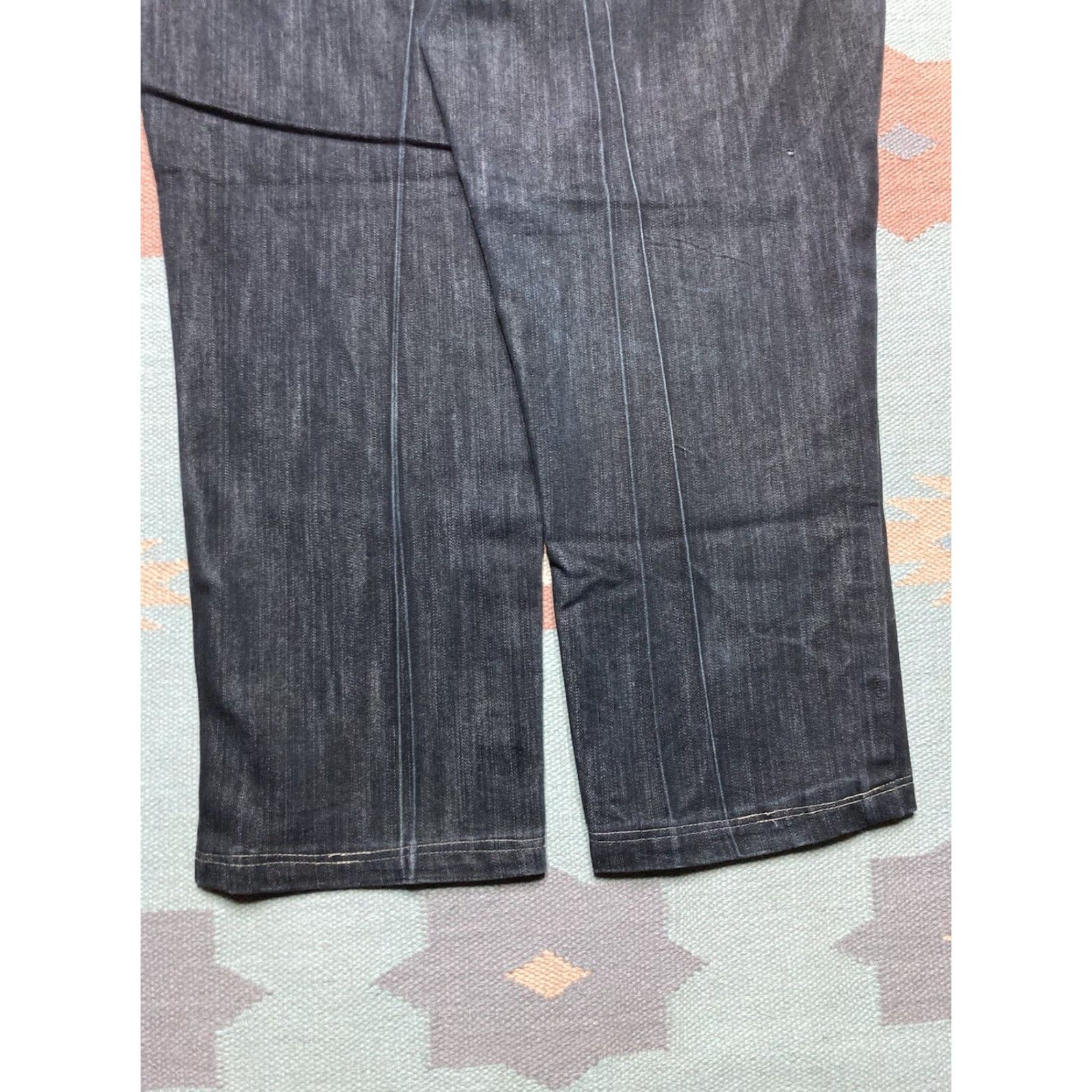 Vintage VINTAGE Regal Jeans Jeans Men 43 Black Hip Hop Wide-Leg Baggy Y2K Army Military Goth Skate Size US 43 - 2 Thumbnail