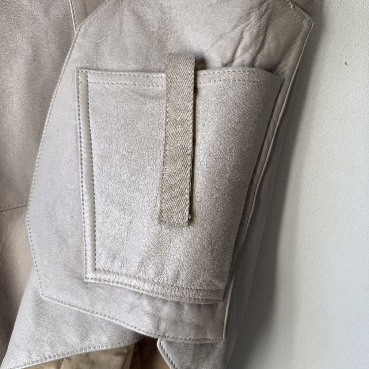 Helmut Lang Helmut Lang SS1998 White Leather Bulletproof Tactical Vest Size US M / EU 48-50 / 2 - 8 Thumbnail