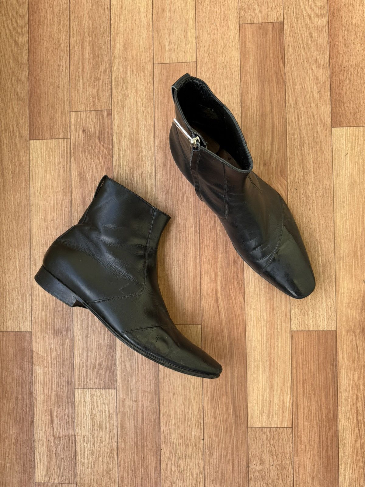 Dior Dior homme Noir boots by Hedi Slimane Size US 10.5 / EU 43-44 - 4 Thumbnail