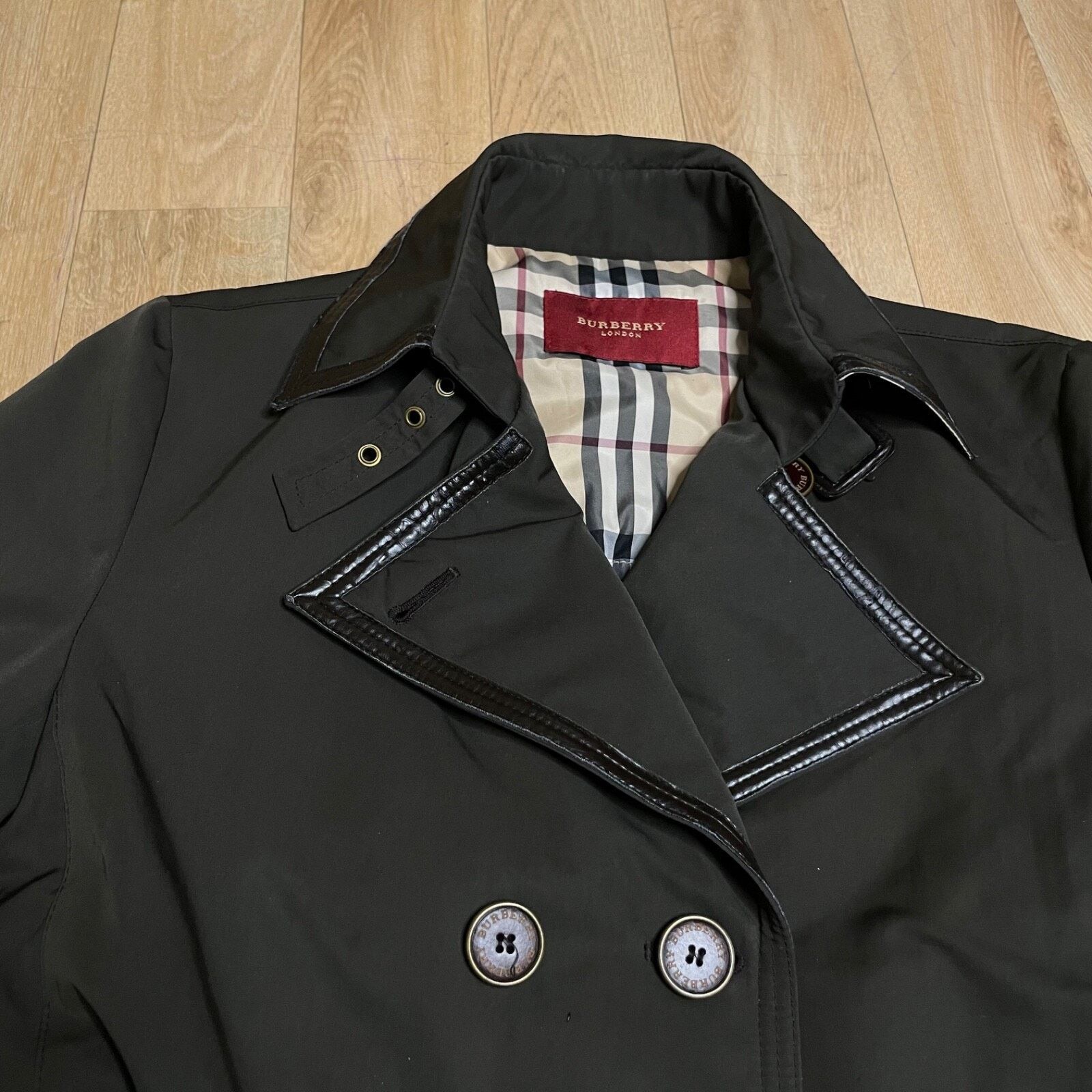 Burberry BURBERRY LONDON TRENCH coat Nova Check Belted GREEN OLIVE Size M / US 6-8 / IT 42-44 - 19 Thumbnail