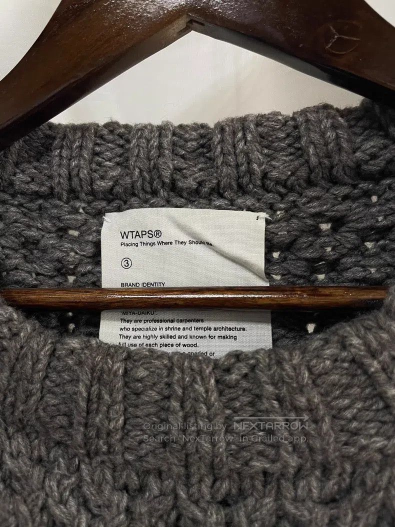 Wtaps Wtaps Gray wool knit sweater Size US L / EU 52-54 / 3 - 5 Thumbnail