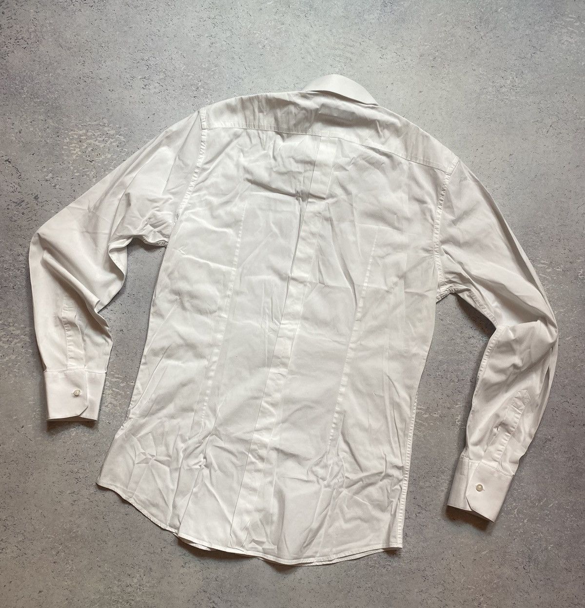 Dolce & Gabbana White Dolce Gabbana Gold Mens Shirt Button Up Size Medium Size US M / EU 48-50 / 2 - 3 Thumbnail