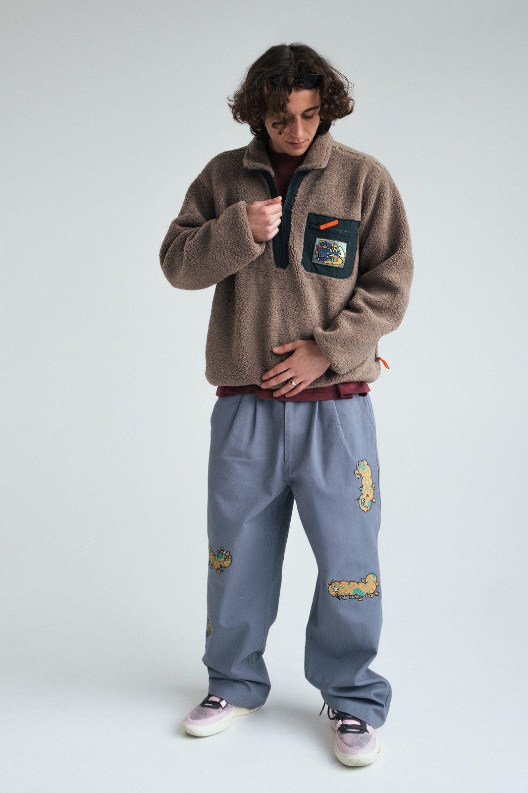 Brain Dead Brain Dead Worms Wide Leg Trouser XL Size US 38 / EU 54 - 1 Thumbnail