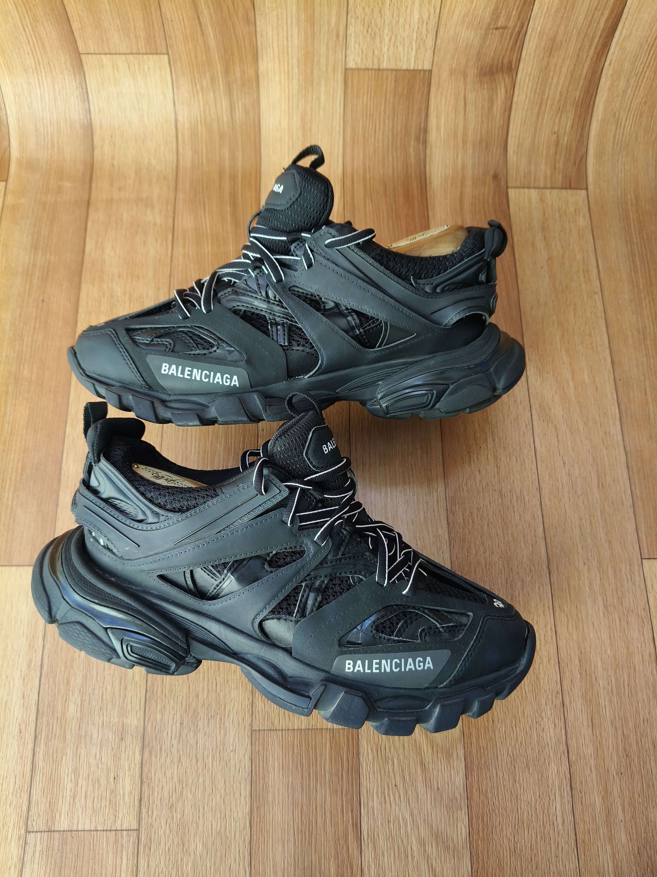 Balenciaga Balenciaga all black track sneakers Size US 6 / EU 39 - 12 Thumbnail