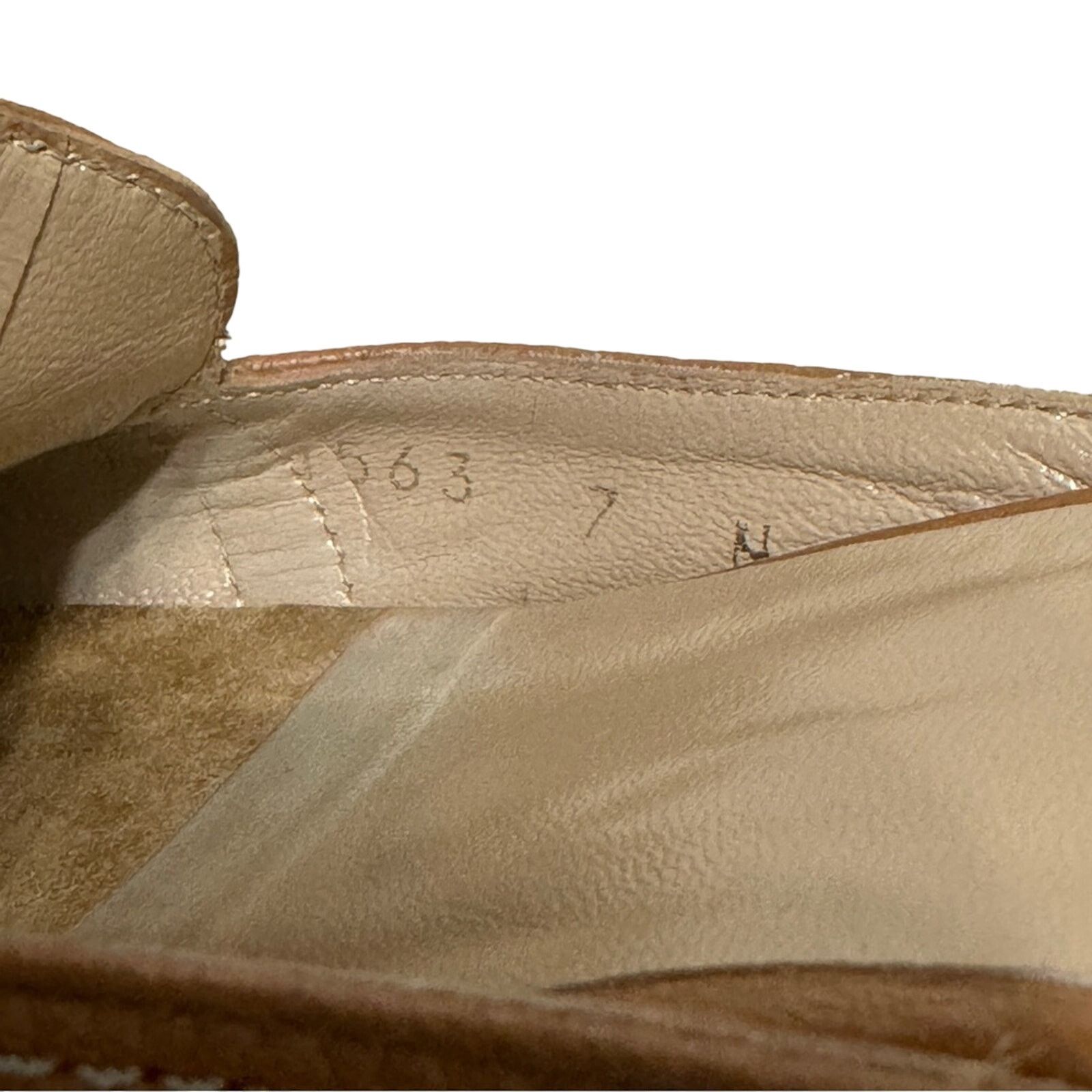 Stuart Weitzman STUART WEITZMAN Square Toe Tan Leather Loafer MULES Size US 7 / IT 37 - 10 Thumbnail