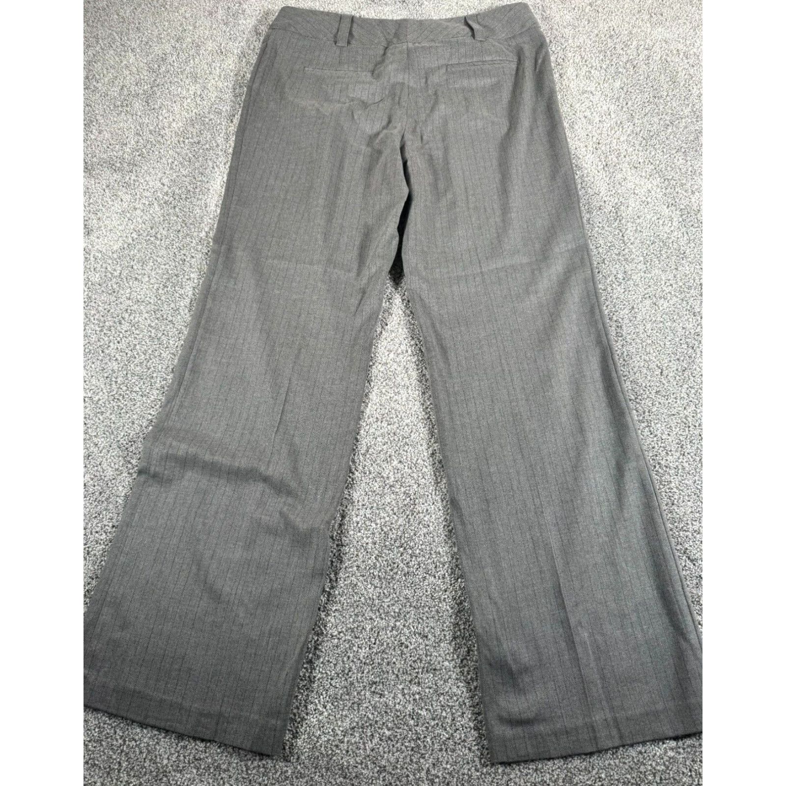 Vintage AB Studio Pants Womens Size 8 Dress Pants Pinstripe Lined Straight Leg Office Career Chic City 64% Polyester, 34% Rayon, 2% Spandex Womens Size 30" / US 8 / IT 44 - 5 Thumbnail