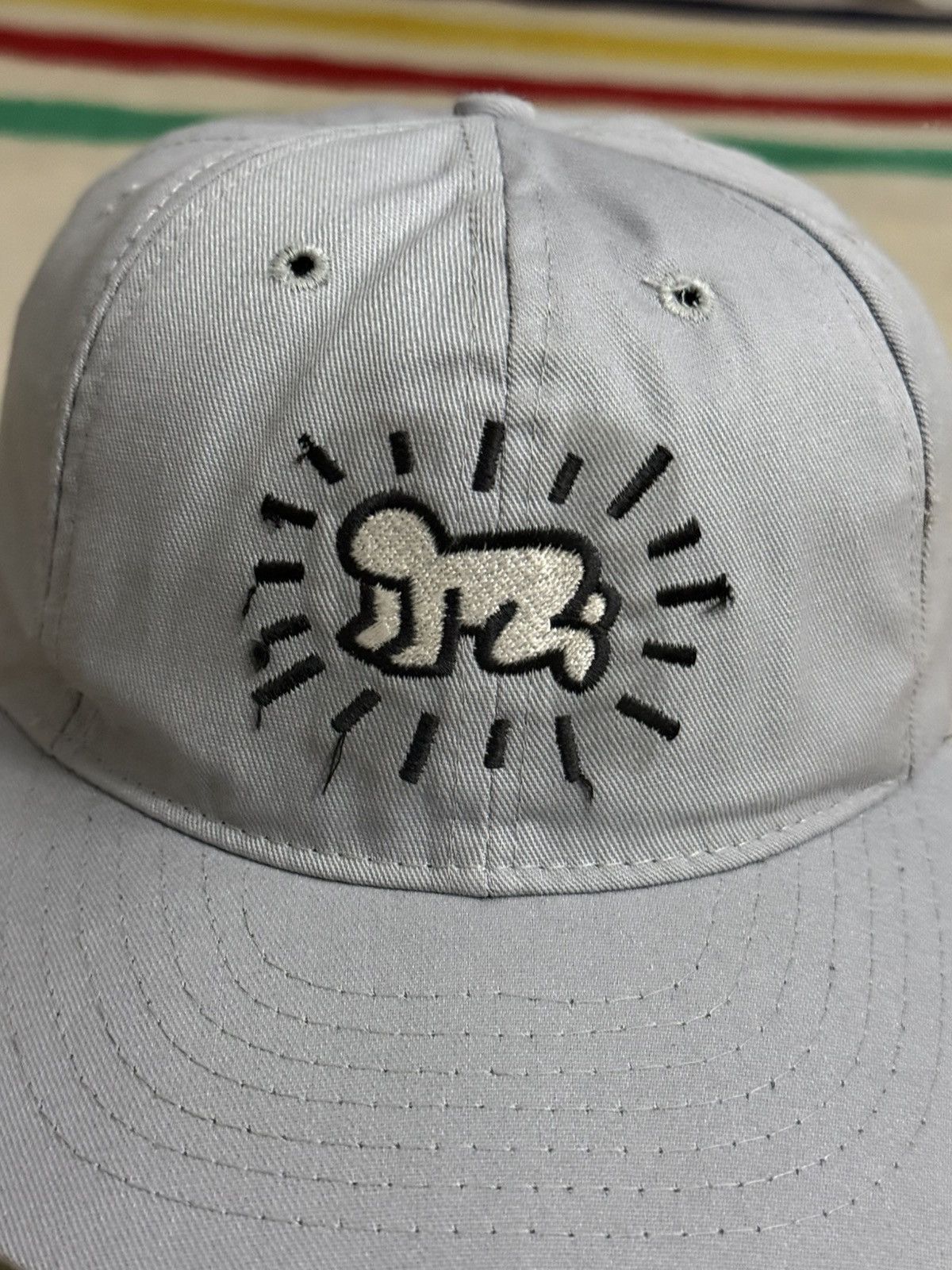 Keith Haring Vintage 80s 90s Keith Haring Pop Shop Baby SnapBack Hat Size ONE SIZE - 2 Thumbnail