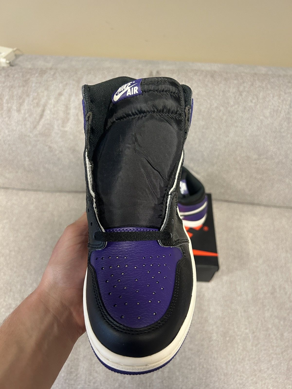 Jordan Brand × Nike Jordan 1 High Court Purple 1.0 Size US 10 / EU 43 - 4 Thumbnail