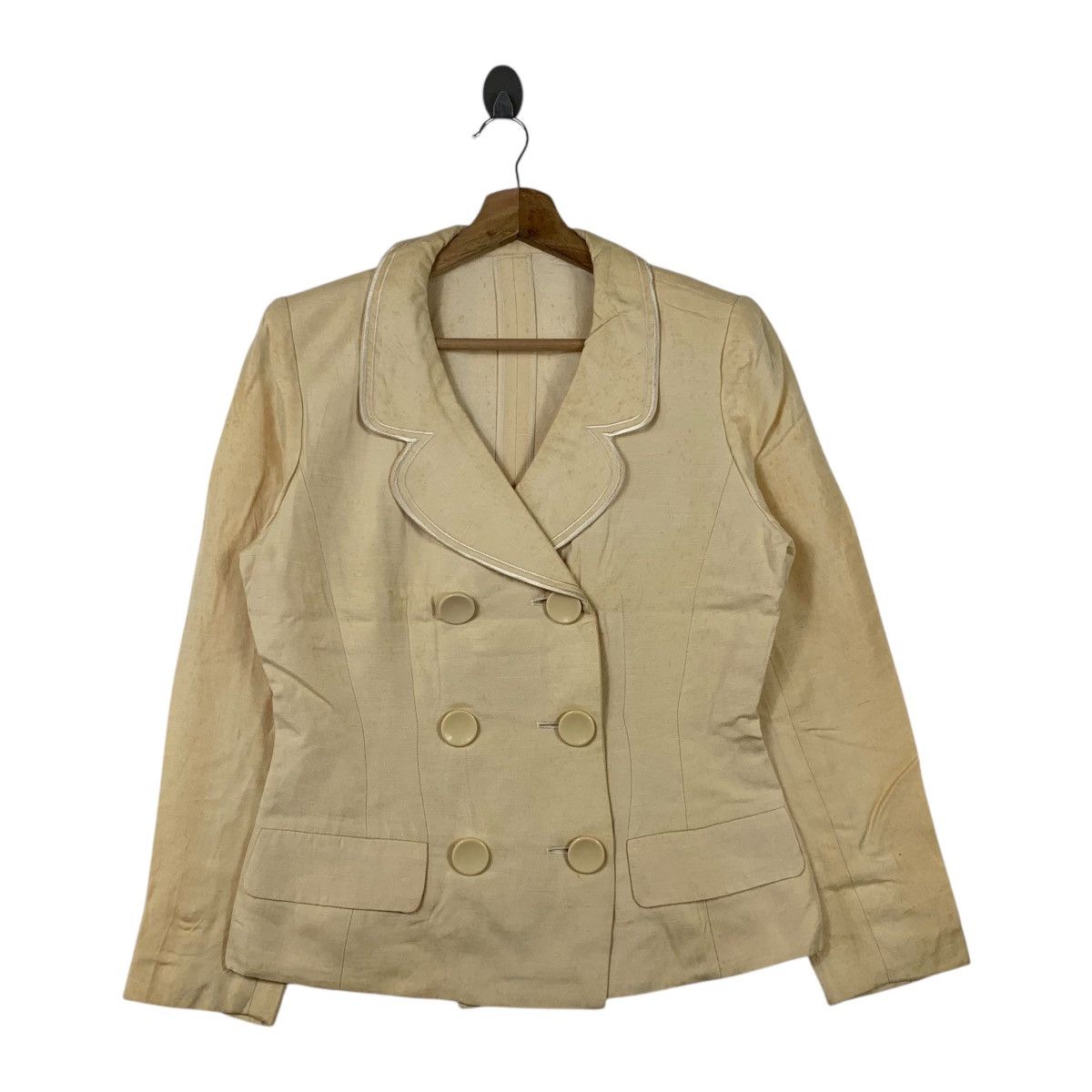 Christian Dior Monsieur CHRISTIAN DIOR French Fashion Designer Coat Blazer Jacket Size S / US 4 / IT 40 - 1 Thumbnail