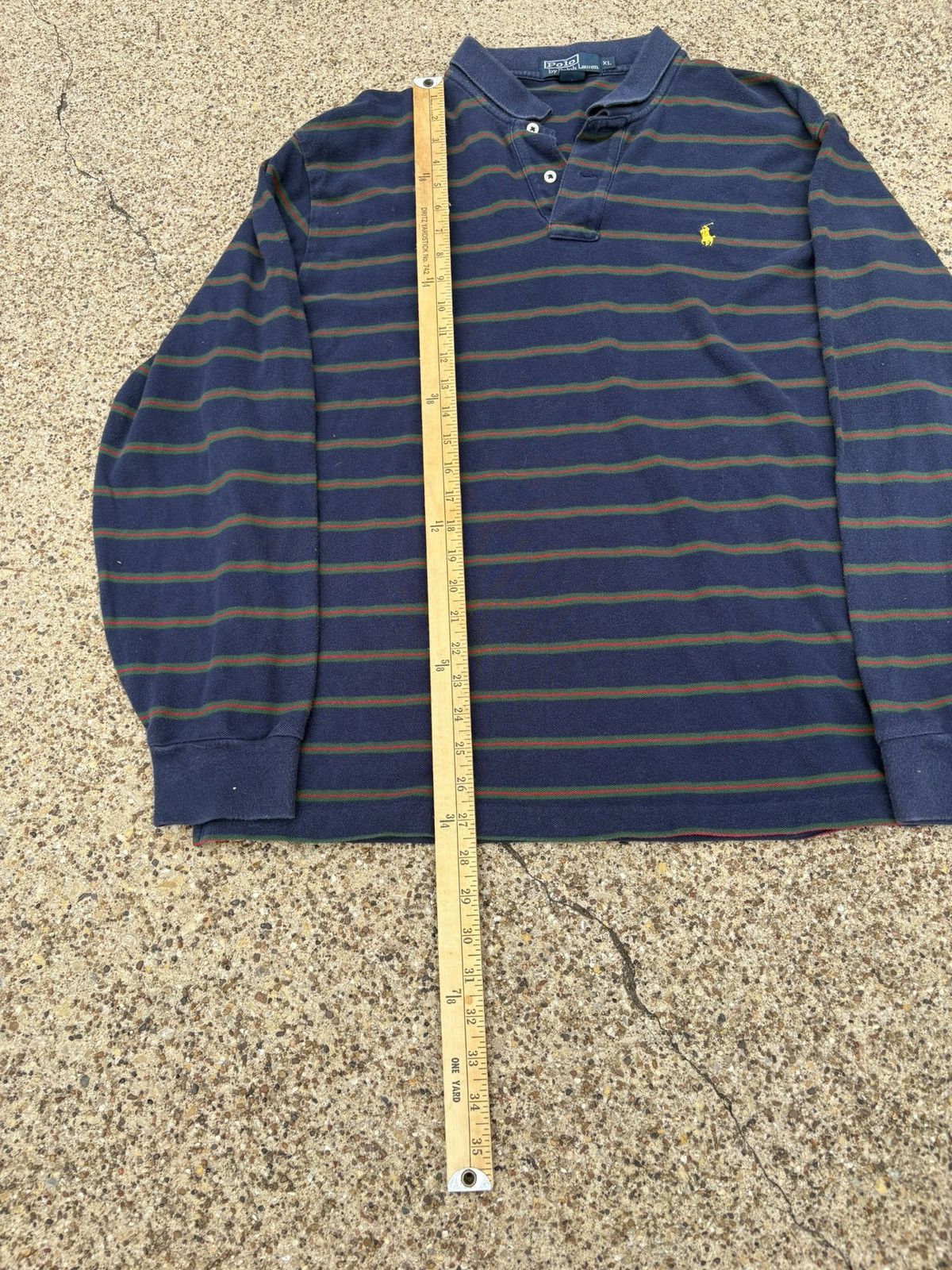 Polo Ralph Lauren × Vintage Polo Ralph Lauren Rugby Long Sleeve Size US XL / EU 56 / 4 - 4 Thumbnail