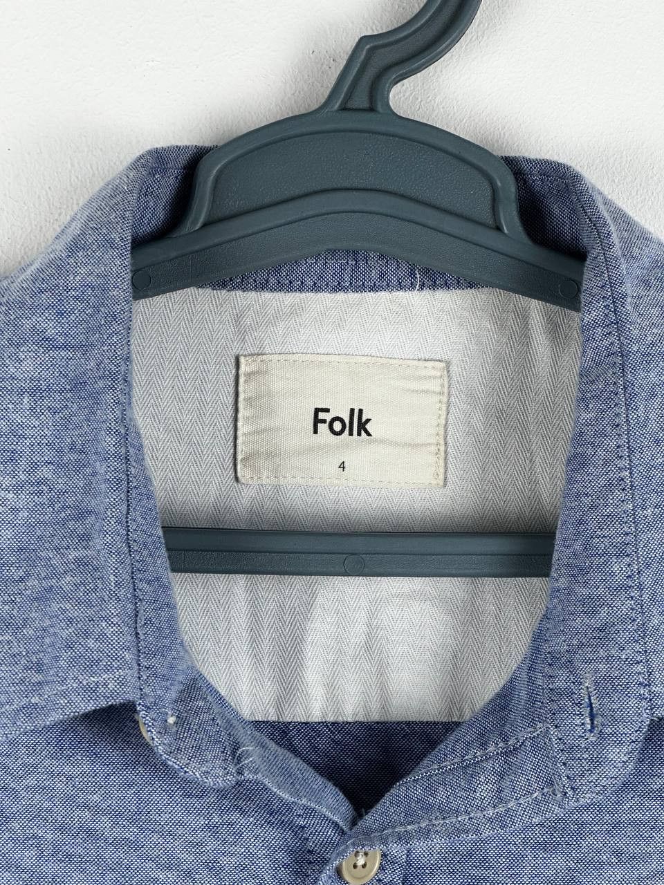 Folk Mens Folk Blue Shirt Long Sleeve Casual Size US XL / EU 56 / 4 - 6 Thumbnail