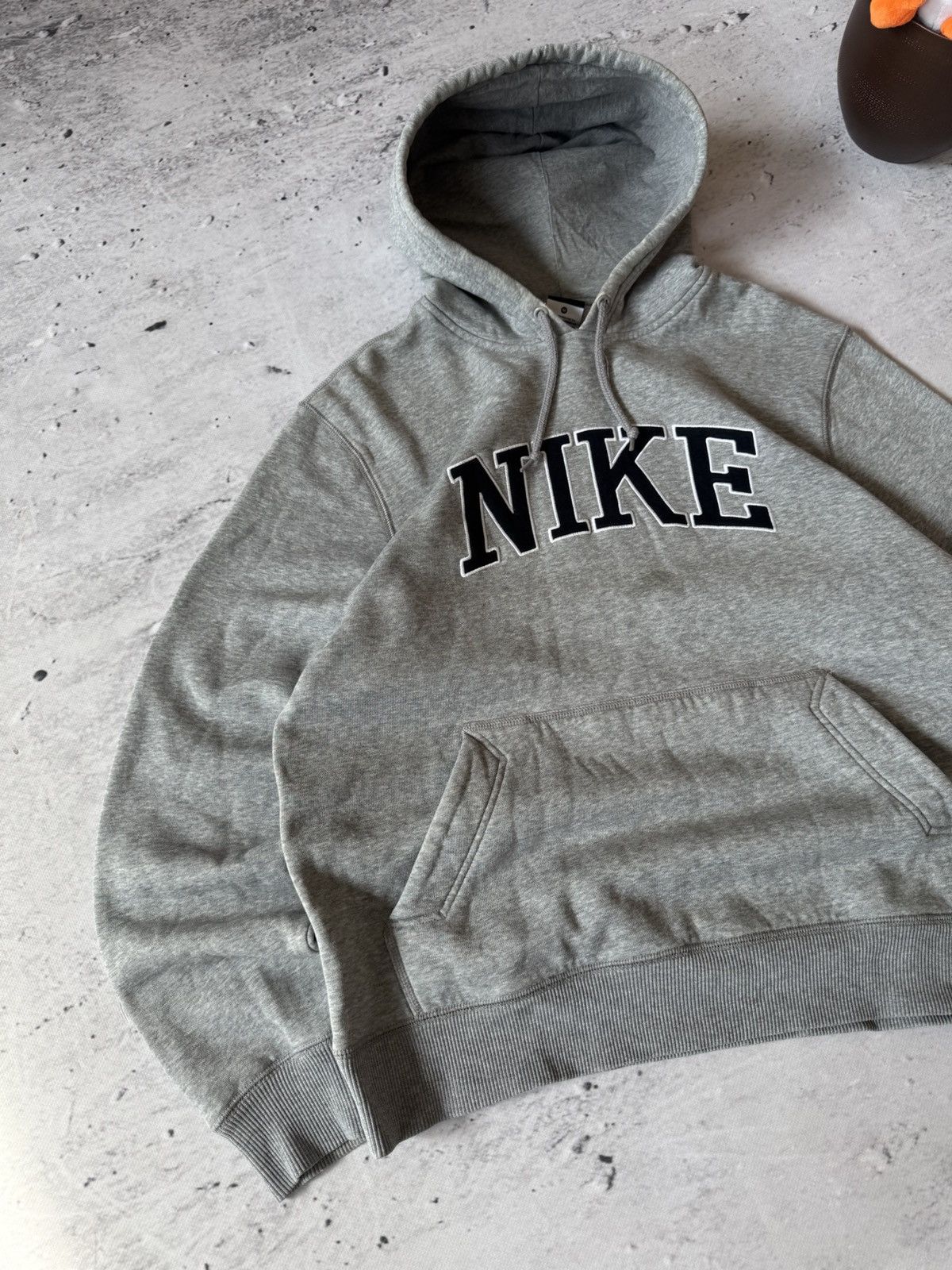 NIKE VINTAGE 00s y2k OVERSIZE BAGGY ZIP HOODIE CENTER LOGO