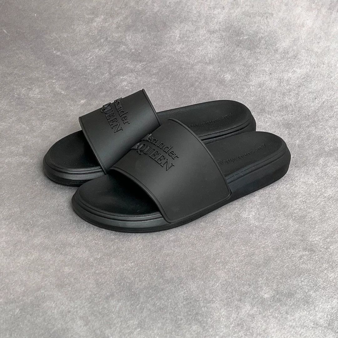 Alexander McQueen Alexander McQueen Retro Black Sandals 10 Men Size US 10 / EU 43 - 1 Thumbnail