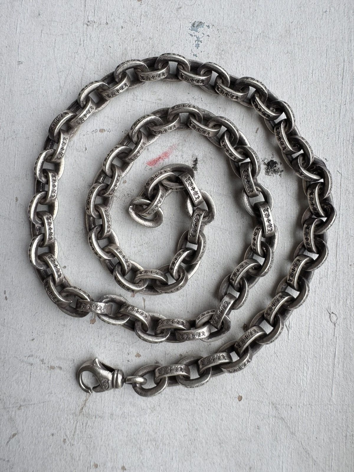 Chrome Hearts Large Paper Chain Necklace 20''