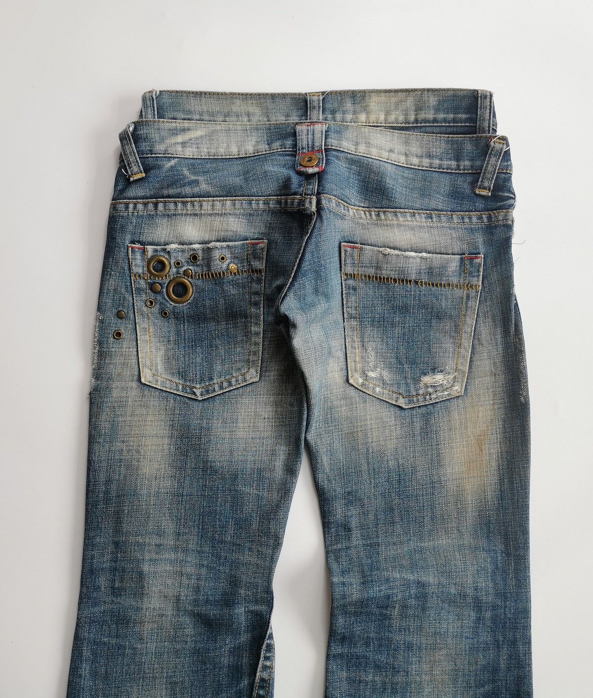 Japanese Brand Queen Of Sanctuary Bootcut Distressed Jeans Size 29" - 5 Thumbnail