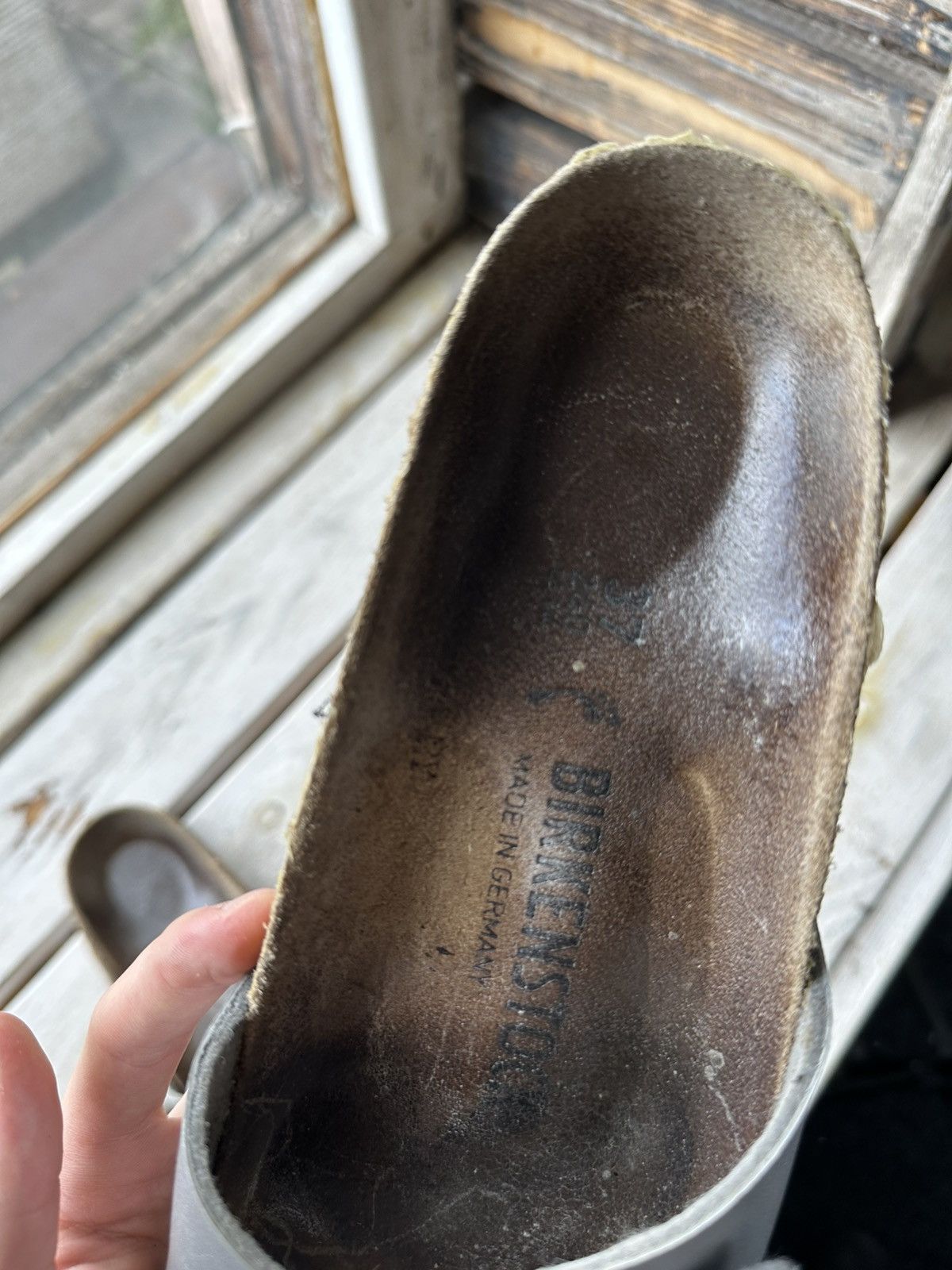 Birkenstock 🚨Vintage Birkenstock 38 silver Luxe Sandals rare slides Size US 7 / IT 37 - 7 Thumbnail