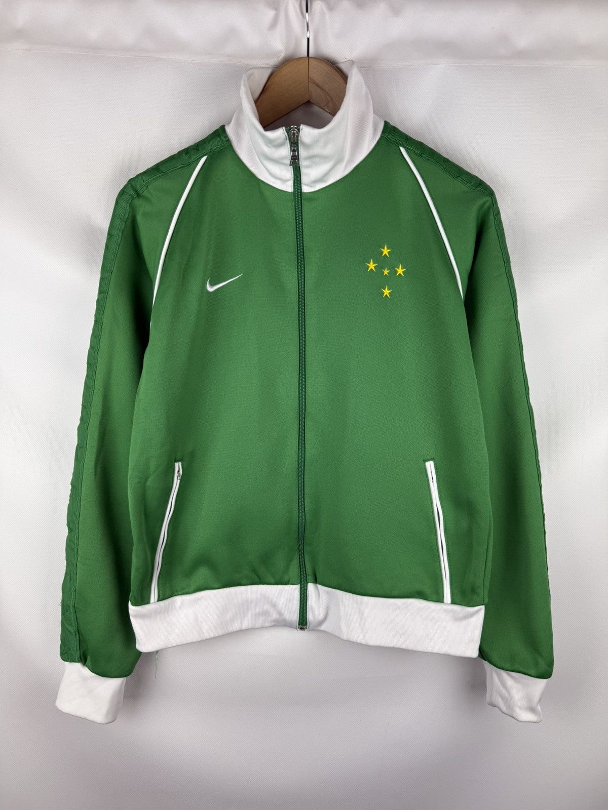 Nike Nike Brazil Vintage Soccer Track Top Jacket Size M Size US M / EU 48-50 / 2 - 1 Thumbnail