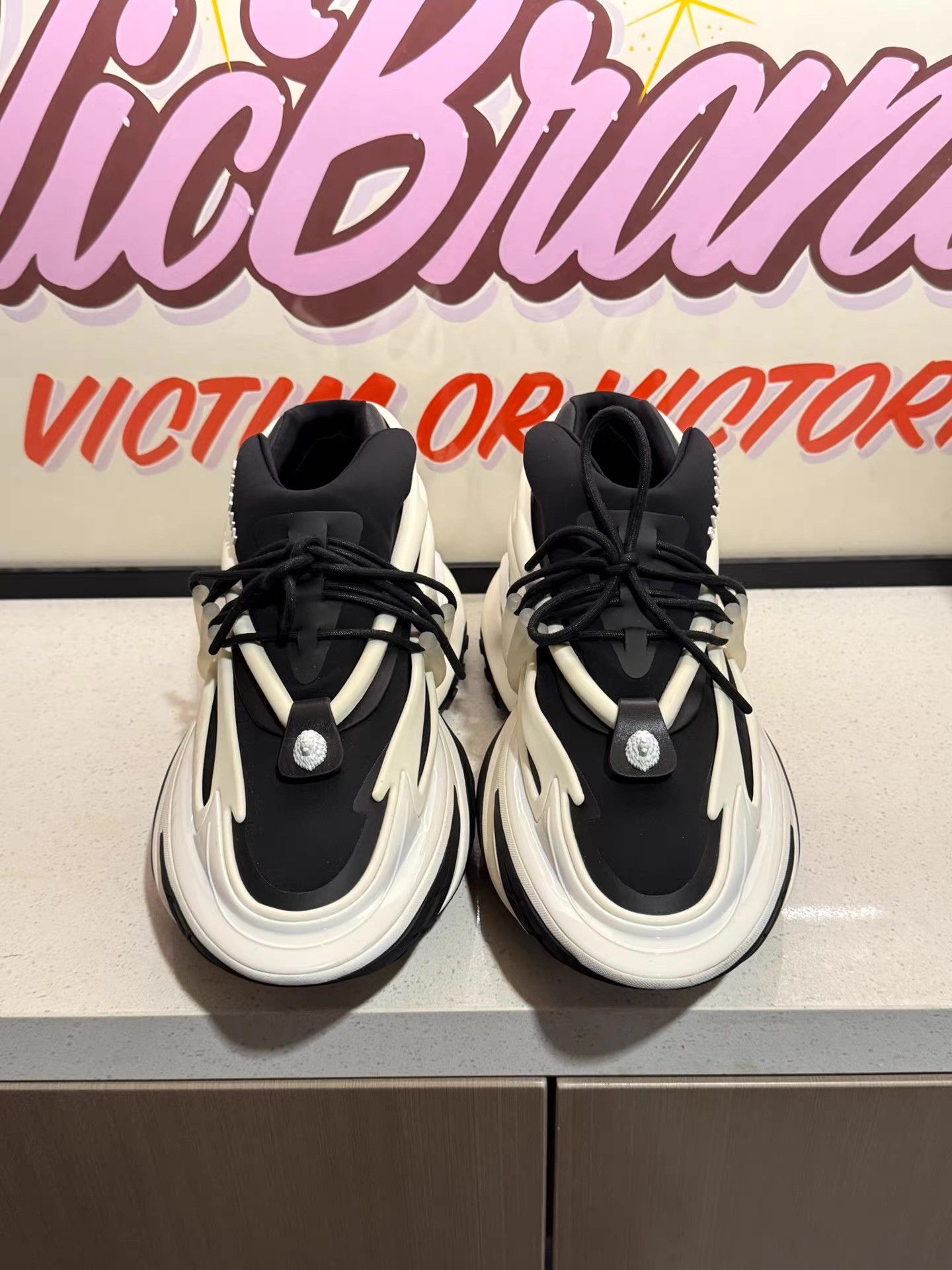 Other BALMAIN Unicorn leather low-top casual sneakers, Ｑ20 Size US 9.5 / EU 42-43 - 2 Thumbnail