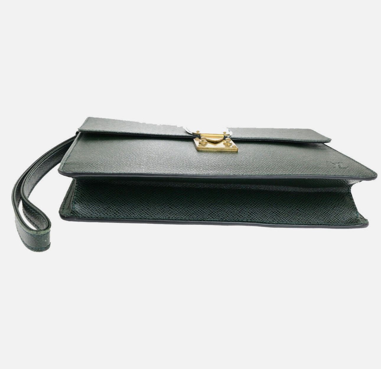 Louis Vuitton LOUIS VUITTON POCHETTE KOURAD CLUTCH HAND BAG TAIGA LEATHER Size ONE SIZE - 6 Thumbnail