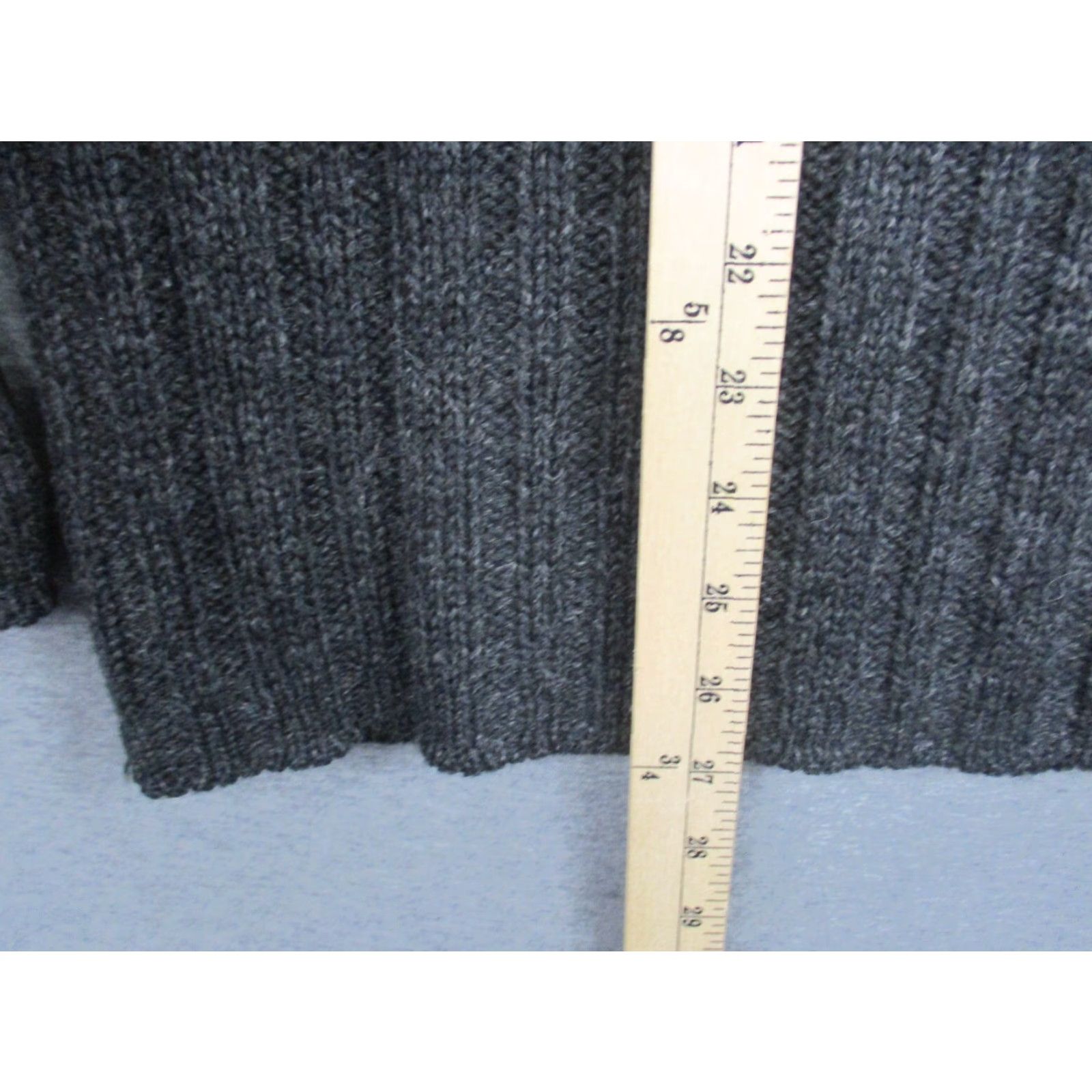 J.Crew VINTAGE J. CREW Sweater Mens Large Gray Wool Knit Fisherman Crew Neck Pullover Winter Fall Spring Outdoor Classic 90s Mens Size US L / EU 52-54 / 3 - 3 Thumbnail