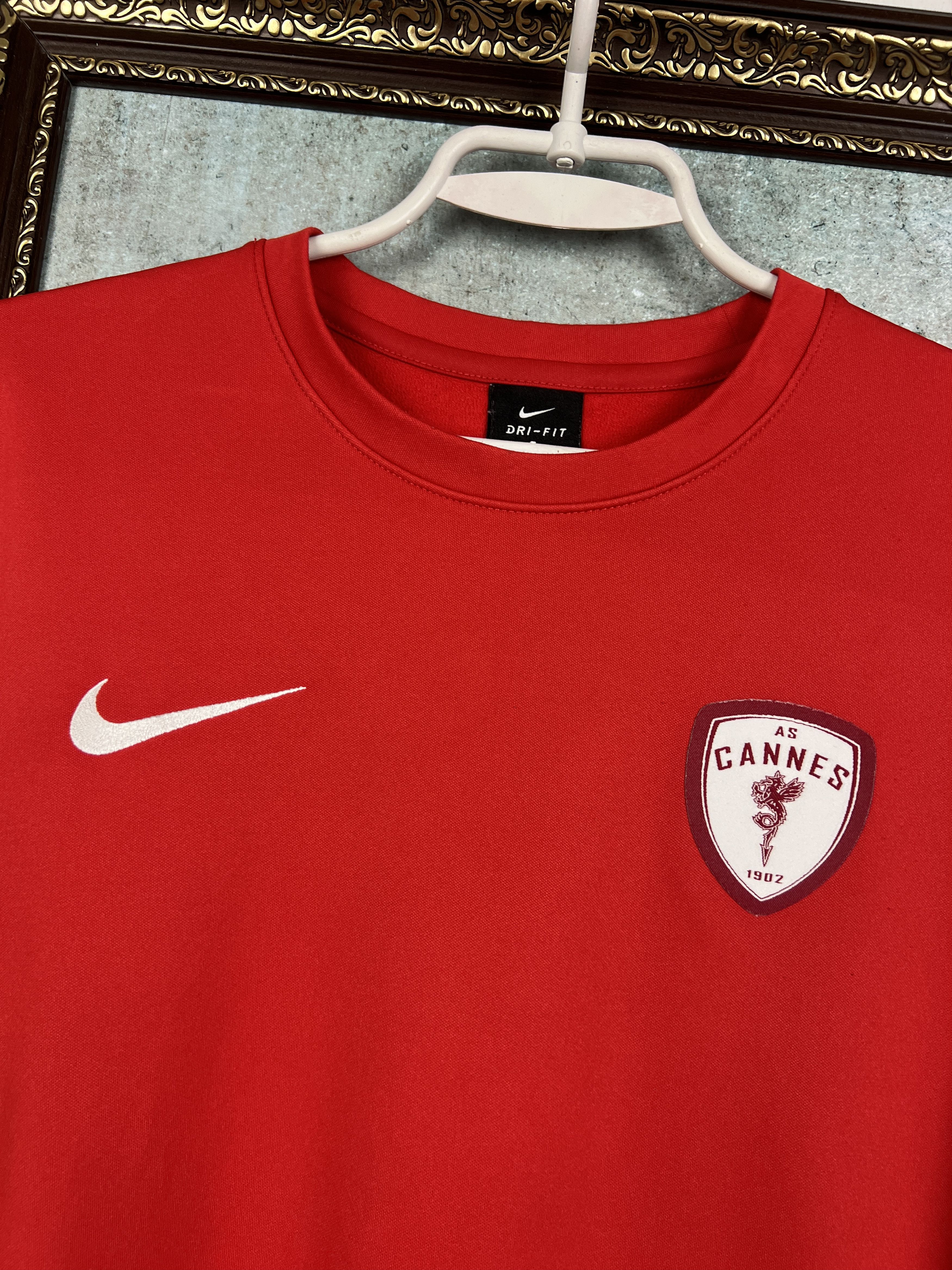 Nike Nike AS Cannes Football Sweatshirt Soccer TRack Top Rare Size US M / EU 48-50 / 2 - 3 Thumbnail
