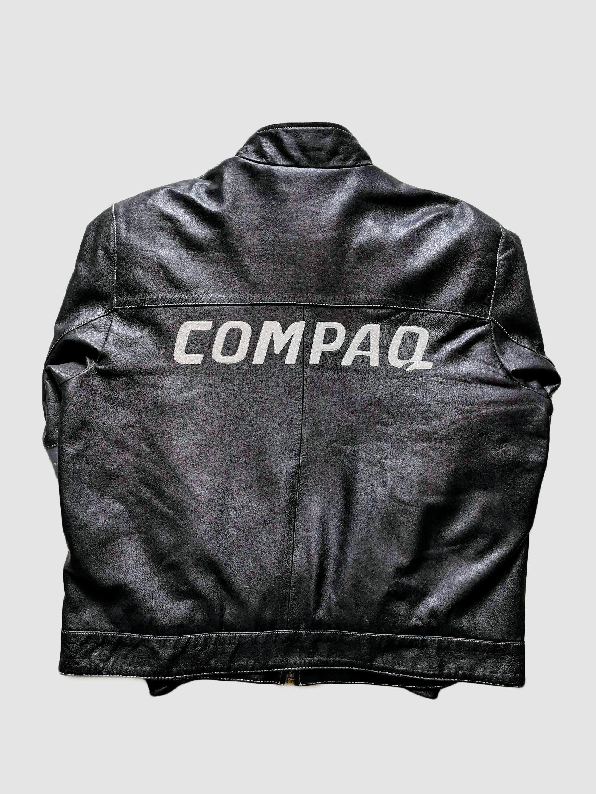 BMW Matt Black BMW 90s Leather Jacket Rare Vintage Size US XL / EU 56 / 4 - 2 Thumbnail