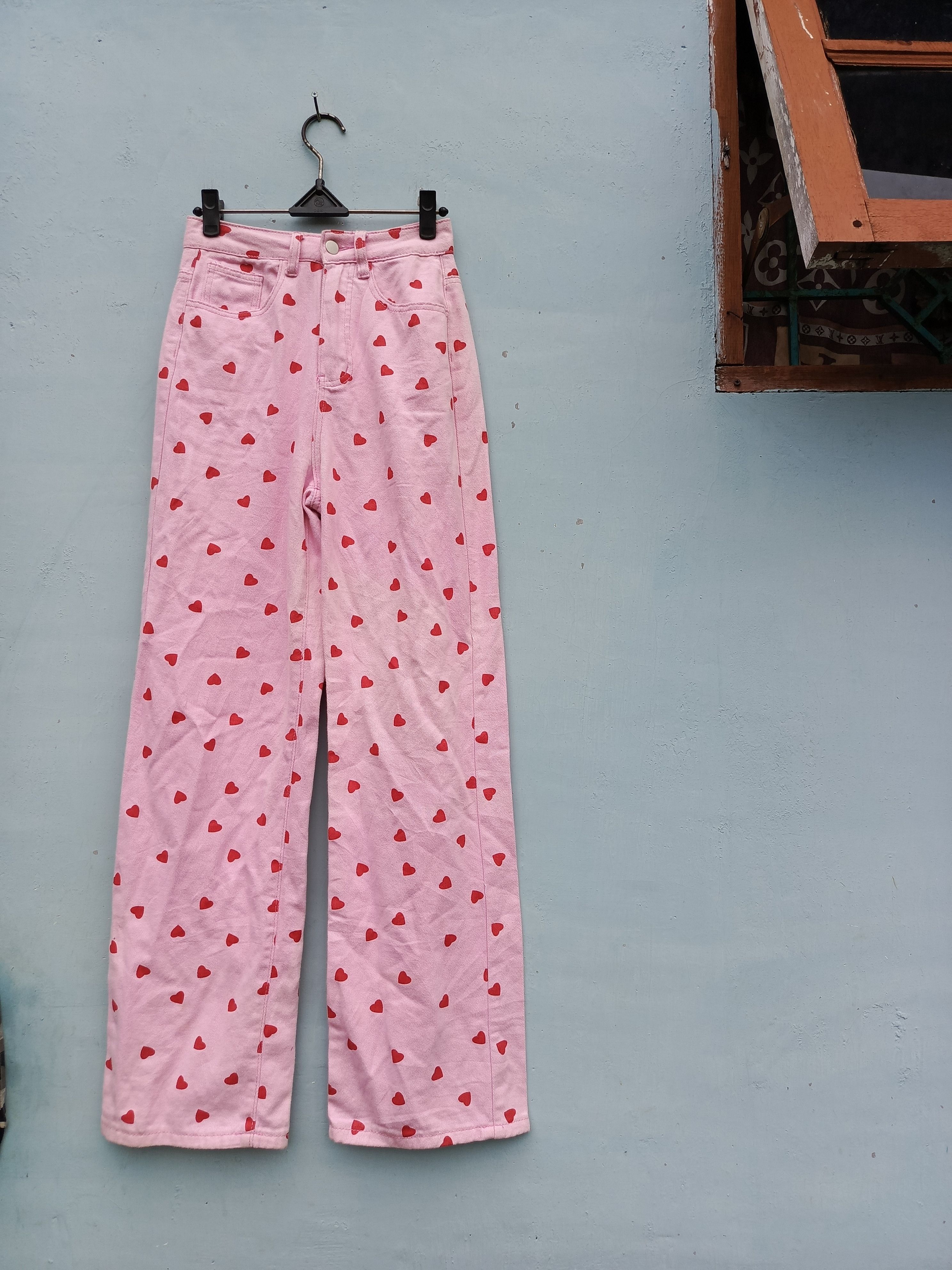 Shein High Waist Heart Print