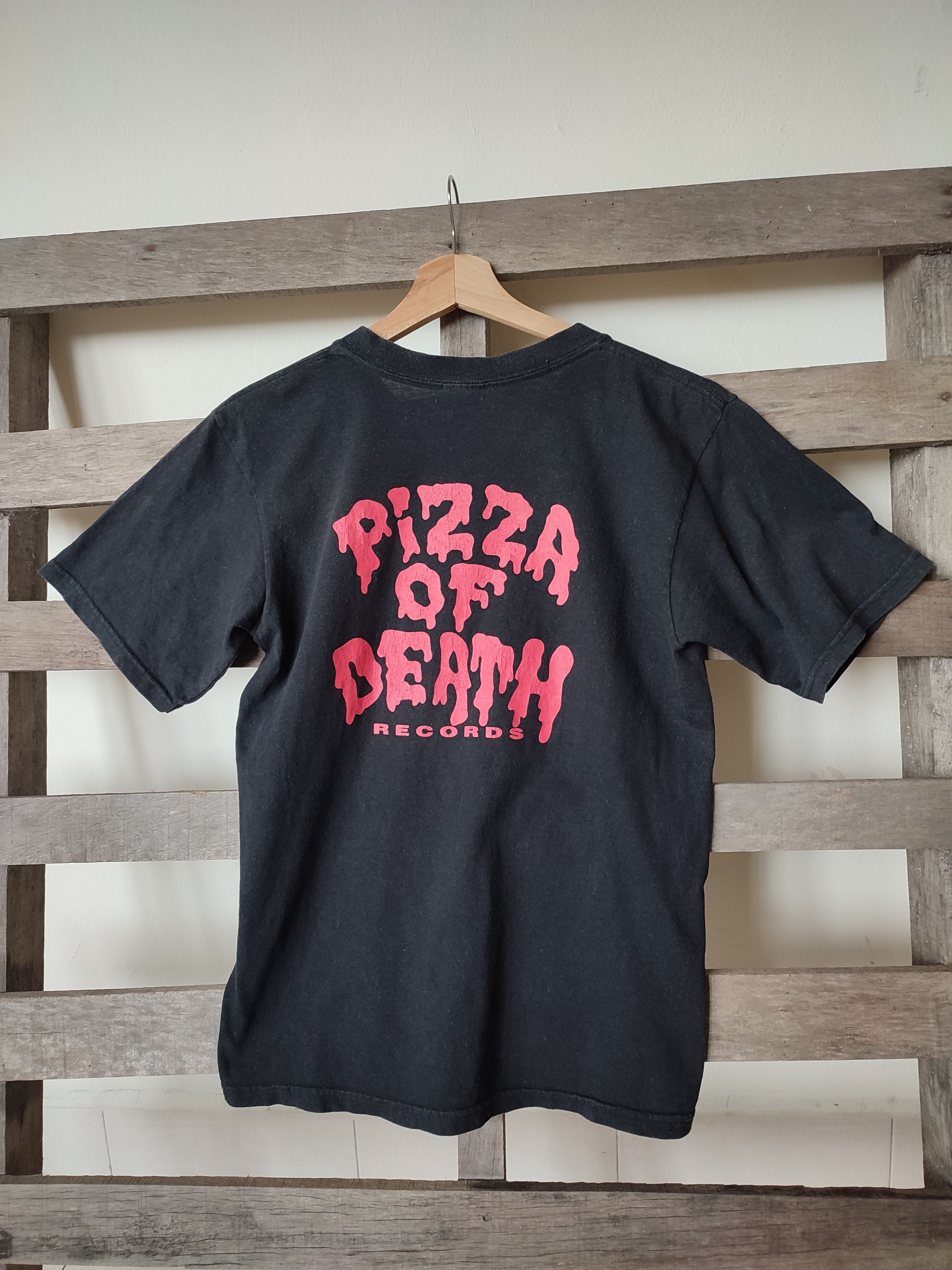 image of Anvil x Band Tees Y2K Pizza Of Death Records Ken Yokohama Tee in Black, Men's (Size Small)