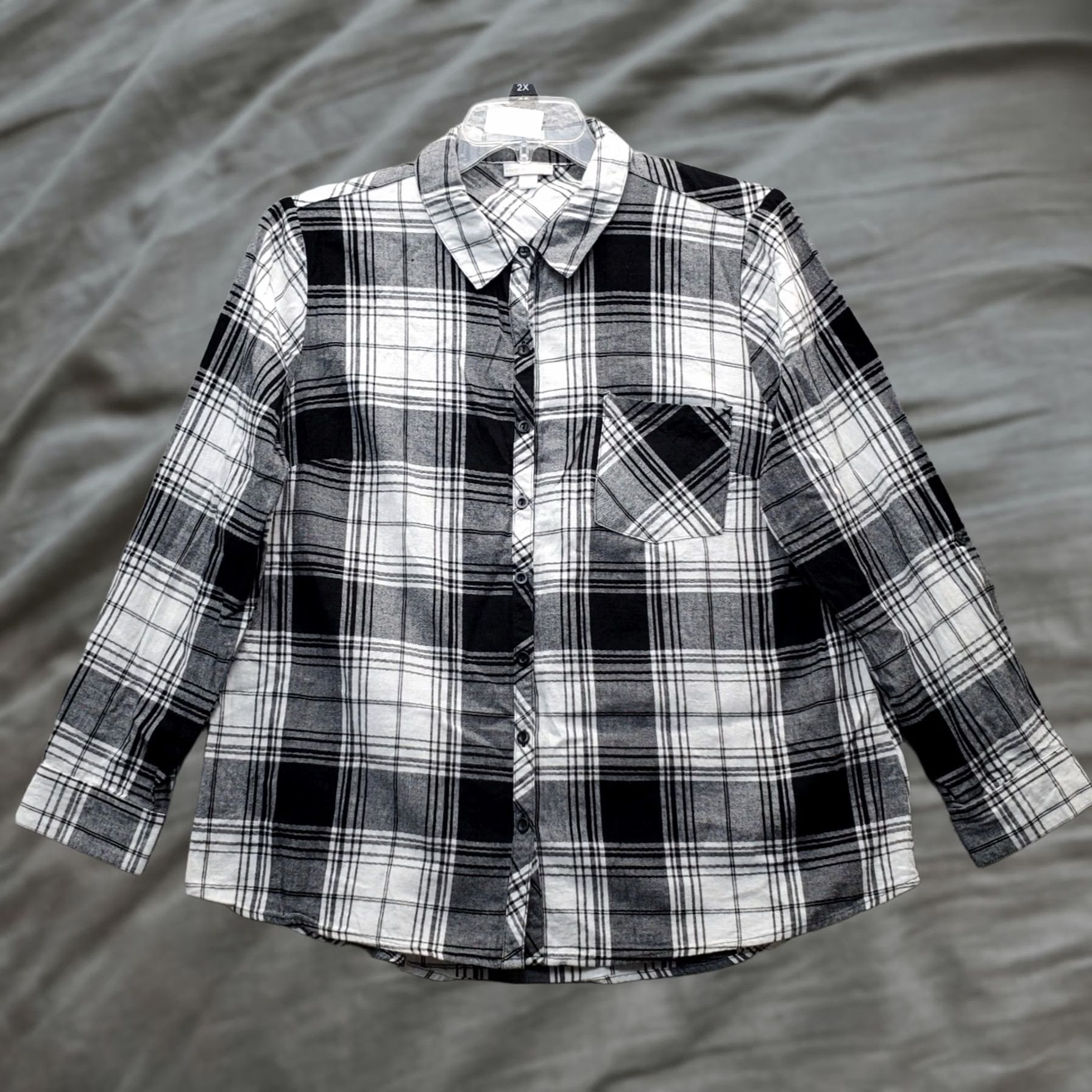 Vintage Westport Shirt Womens XL Multi Plaid Long Sleeve Button Down Top Chest Pockets Casual Size XL / US 12-14 / IT 48-50 - 1 Thumbnail
