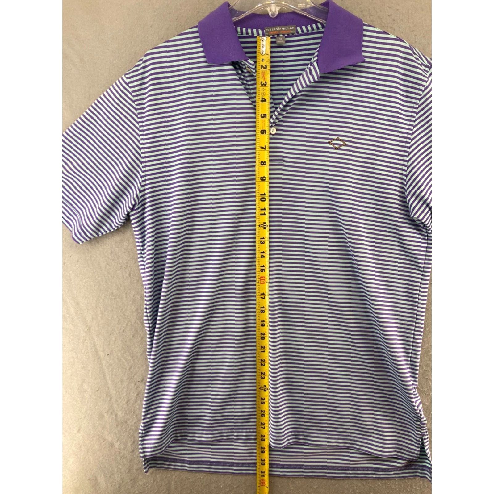 Peter Millar Peter Millar Polo Shirt Mens M Purple Stripe Summer Comfort Shirt Size US M / EU 48-50 / 2 - 3 Thumbnail