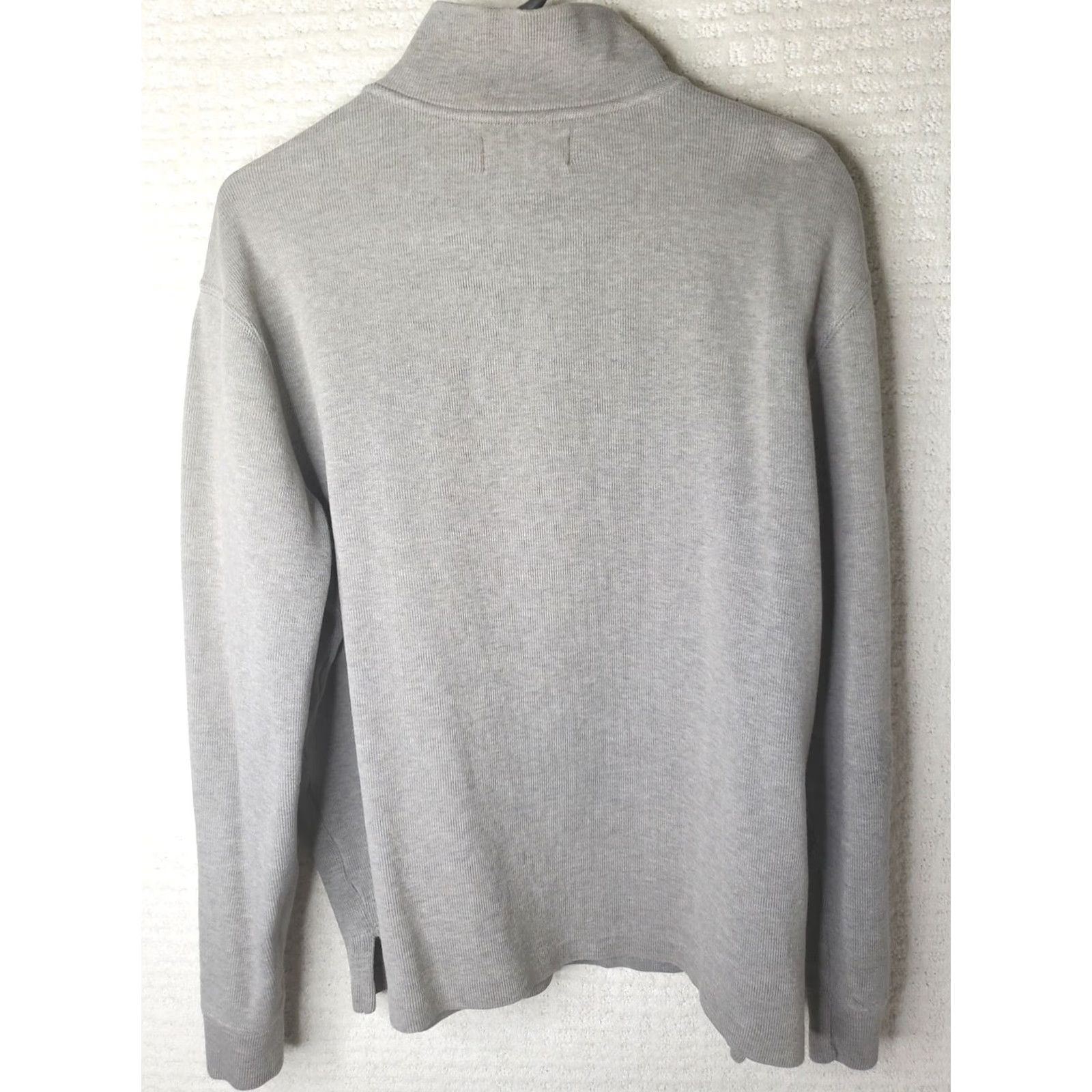 Polo Ralph Lauren Polo Ralph Lauren Sweater Men L Gray Mock Neck 1/4 Zip Pullover Long Sleeve Casual Workwear Modern Logo, Cotton Knit, Regular Fit Size US L / EU 52-54 / 3 - 5 Thumbnail