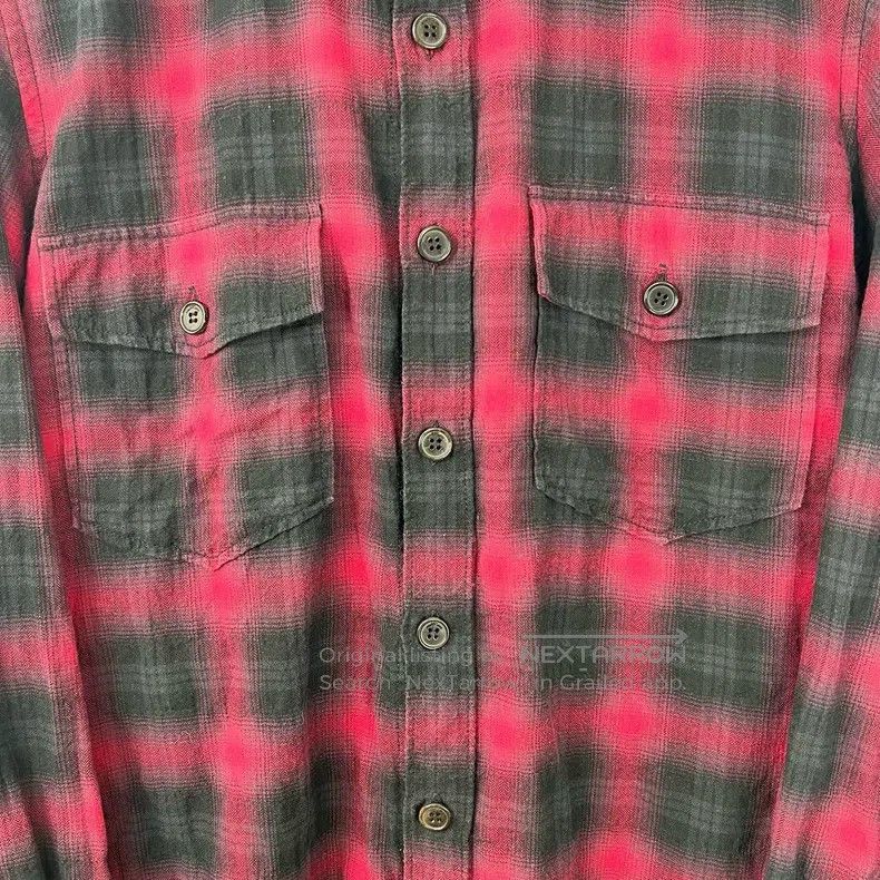 Saint Laurent Paris Saint Laurent Paris Red and Black Plaid Long Sleeve Shirt Size US M / EU 48-50 / 2 - 4 Thumbnail