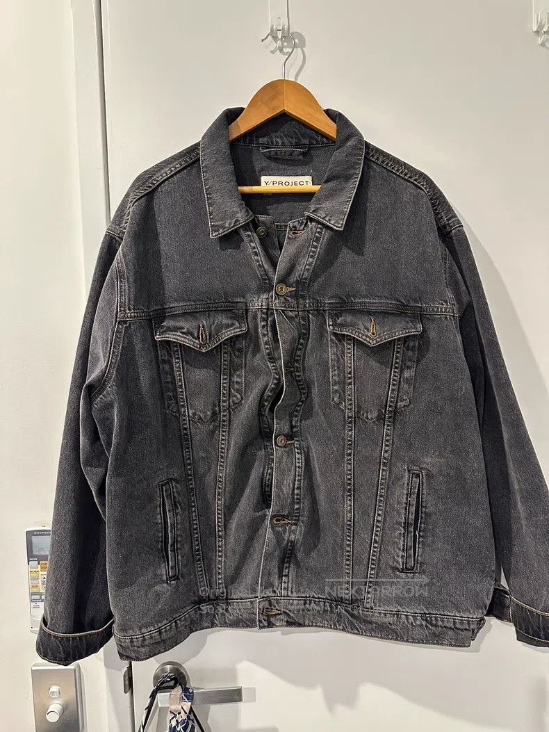 Y/Project Y/Project Size XXL Washed black denim jacket Size US XXL / EU 58 / 5 - 1 Thumbnail