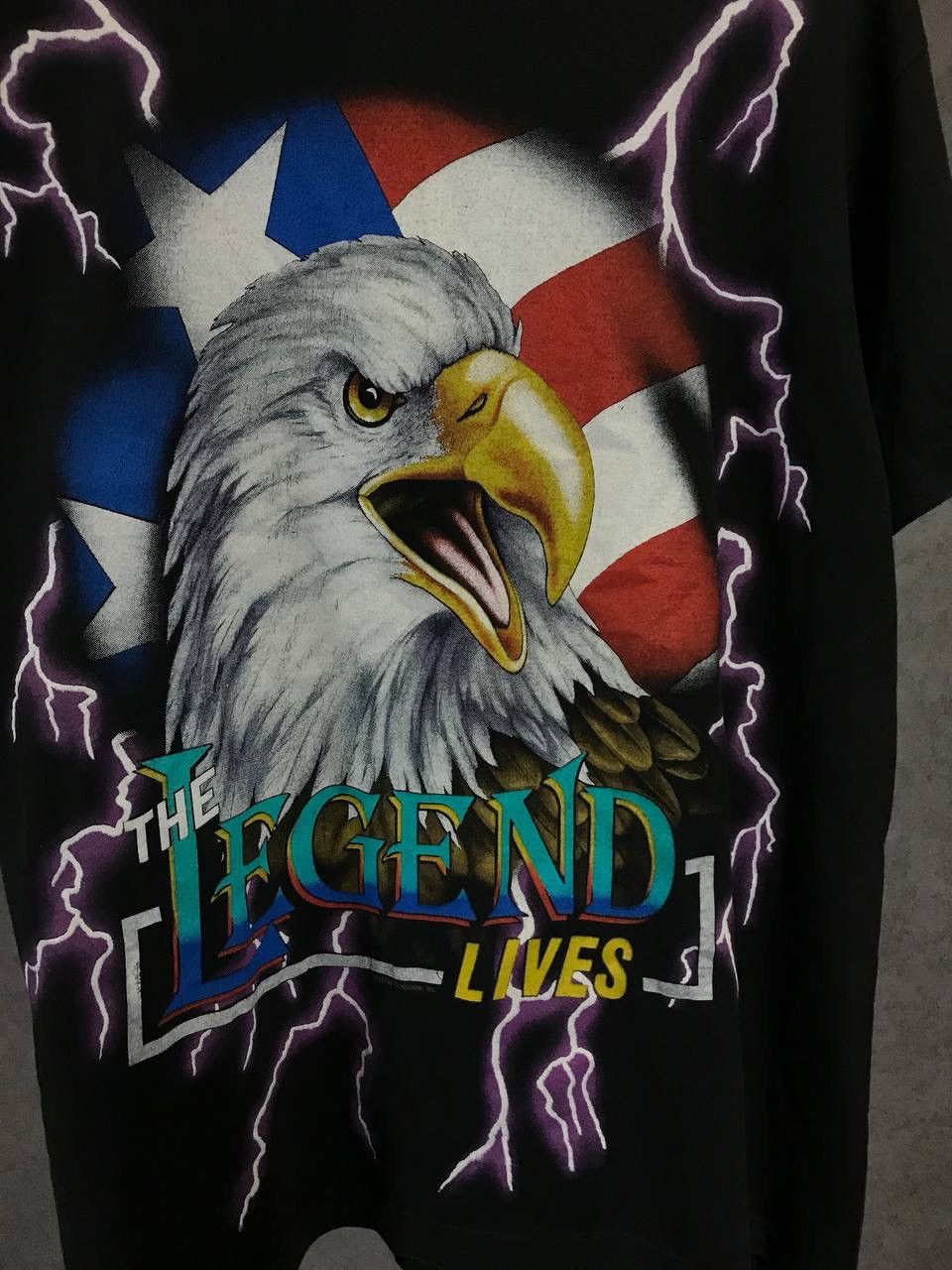 Vintage American Thunder 90s vintage single stitch tee Size US L / EU 52-54 / 3 - 4 Thumbnail