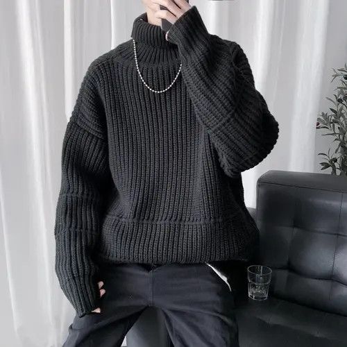 Japanese Brand x Kin Turtle Neck - Style Streetwear Knitted Sweatshirt Size US XXL / EU 58 / 5 - 1 Thumbnail