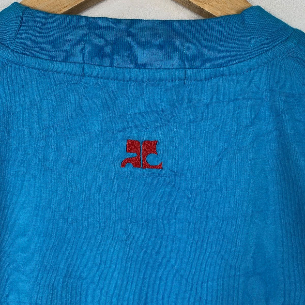 Courreges Vintage COURREGES PARIS HOMME Collection Tee Shirt Size US L / EU 52-54 / 3 - 5 Thumbnail