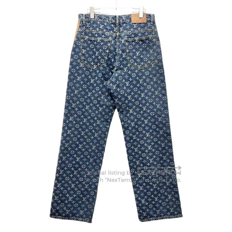 Louis Vuitton Louis Vuitton 25 Blue Print Full Print Jeans Size US 31 - 2 Thumbnail