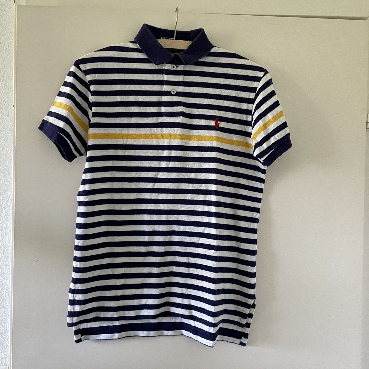 Polo Ralph Lauren Blue/White/Yellow Ralph Lauren Polo Size US S / EU 44-46 / 1 - 1 Thumbnail
