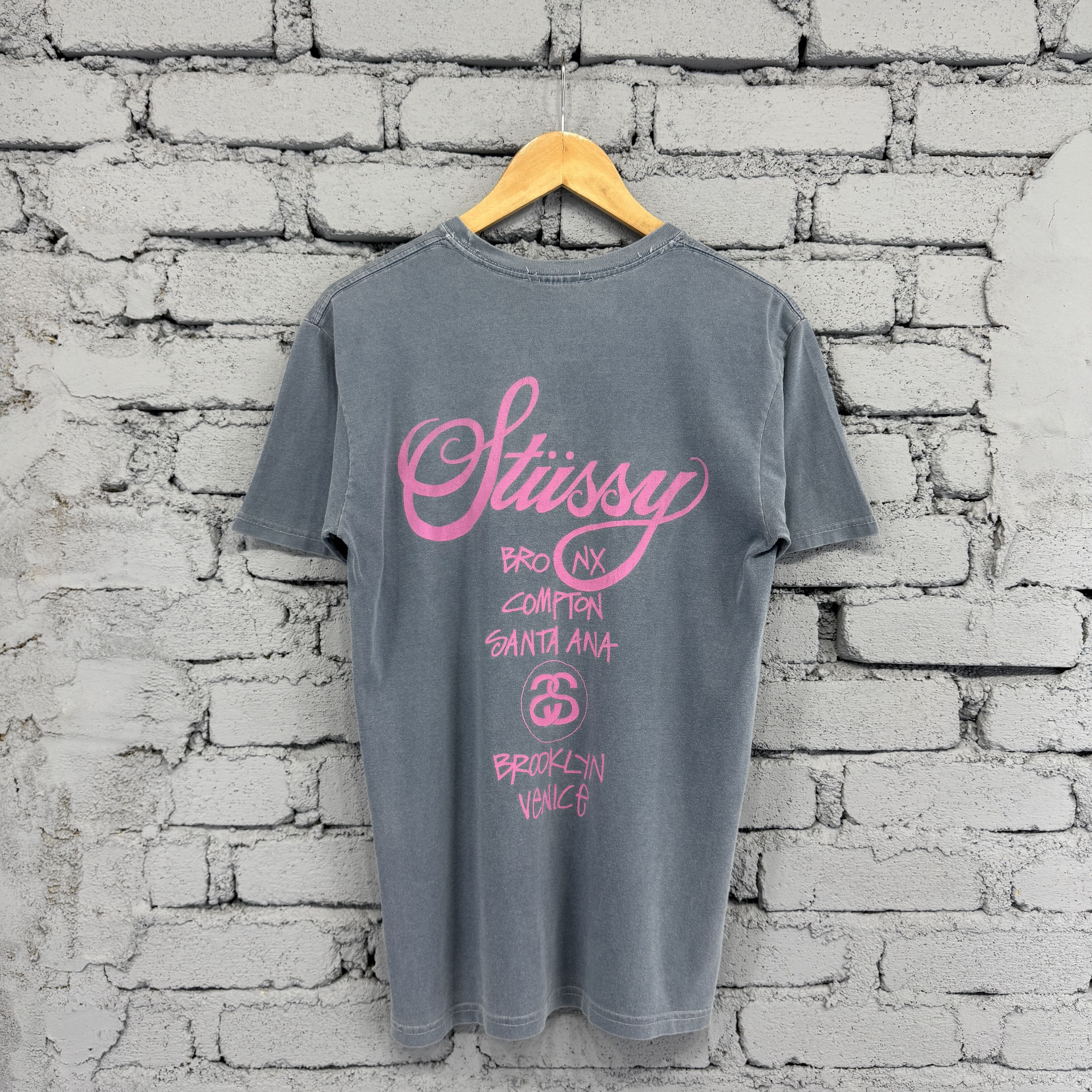 Stussy Rare Stussy NY, LA, TK, LND, PAR Crewneck Tshirt Size US S / EU 44-46 / 1 - 2 Thumbnail